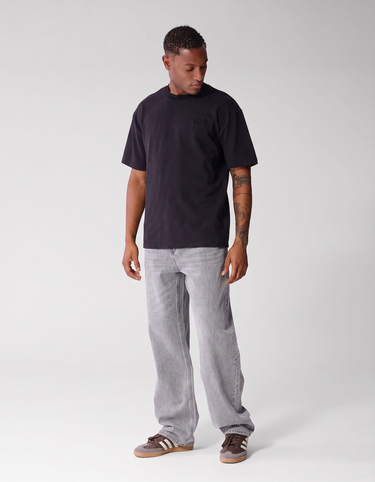 Honeycomb T-shirt Paars SHOEBY MEN
