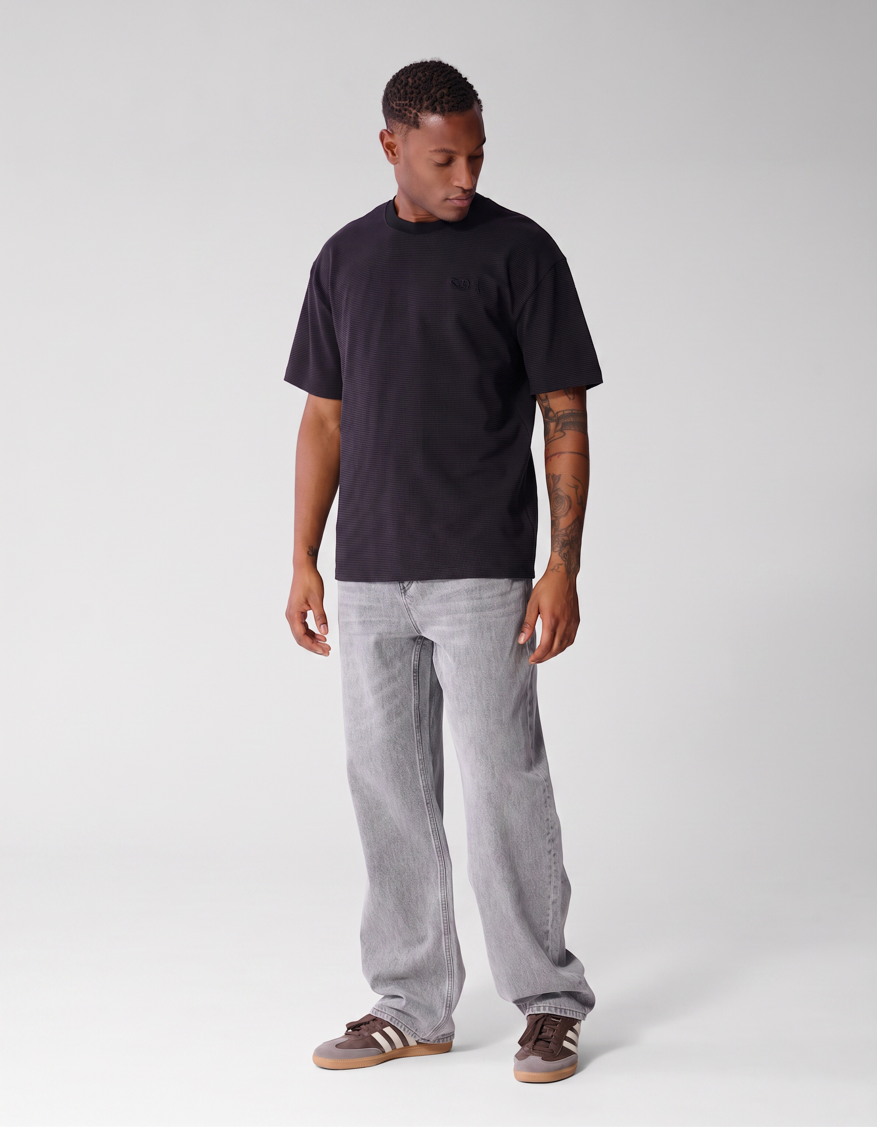 Honeycomb T-shirt Paars SHOEBY MEN