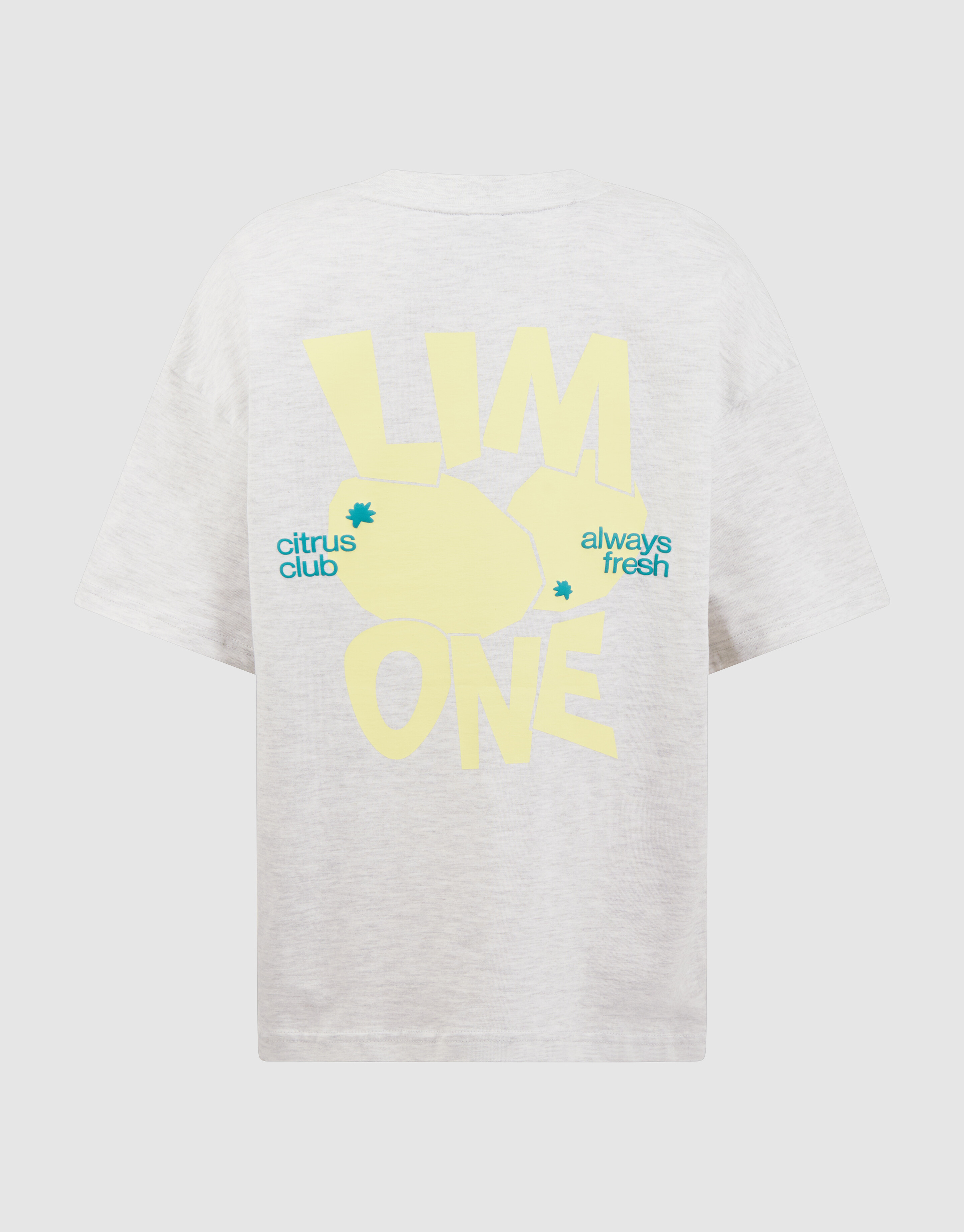 Citrus Artwork T-shirt Lichtgrijs SHOEBY BOYS