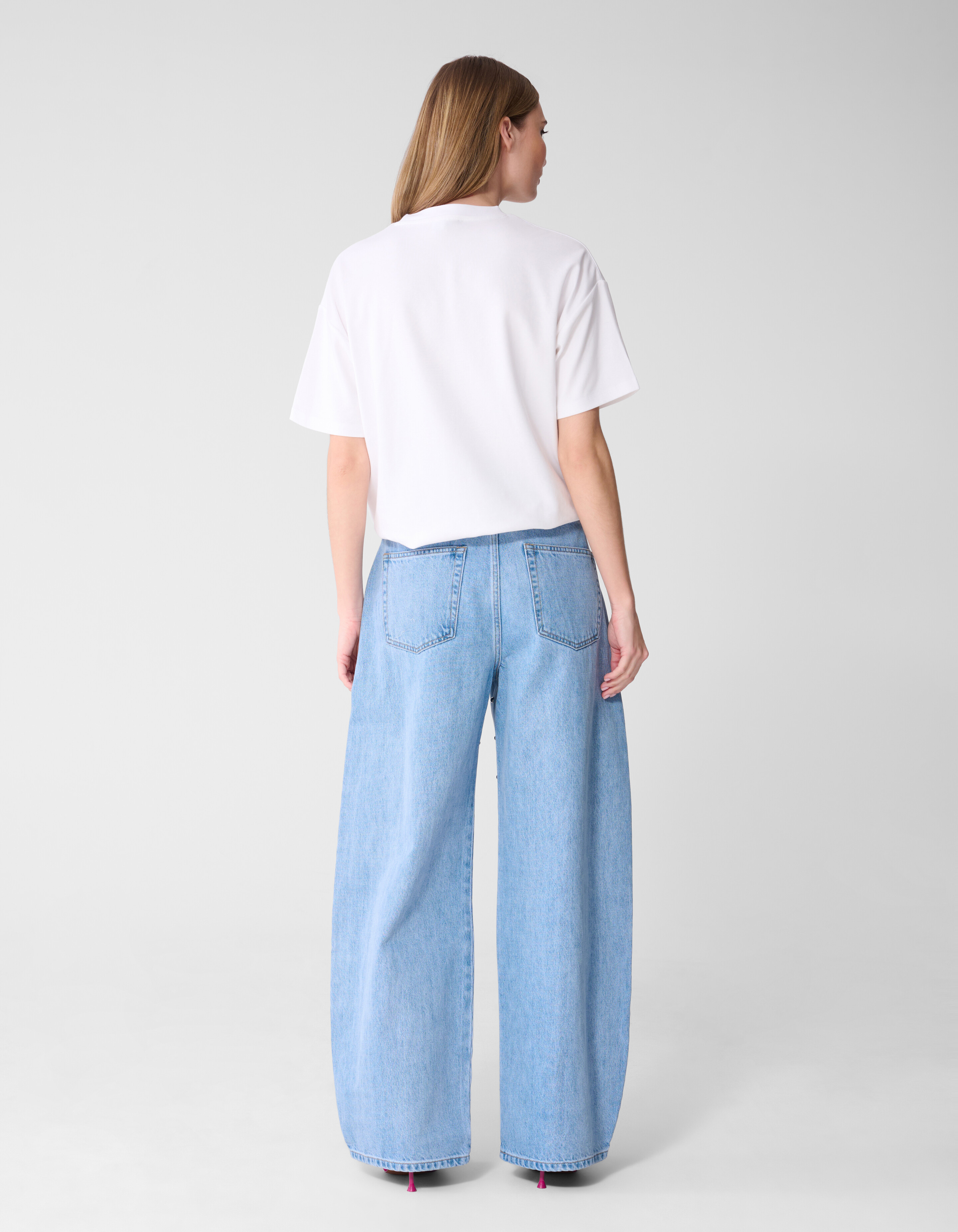 Oversized Basis T-shirt Wit SHOEBY WOMEN