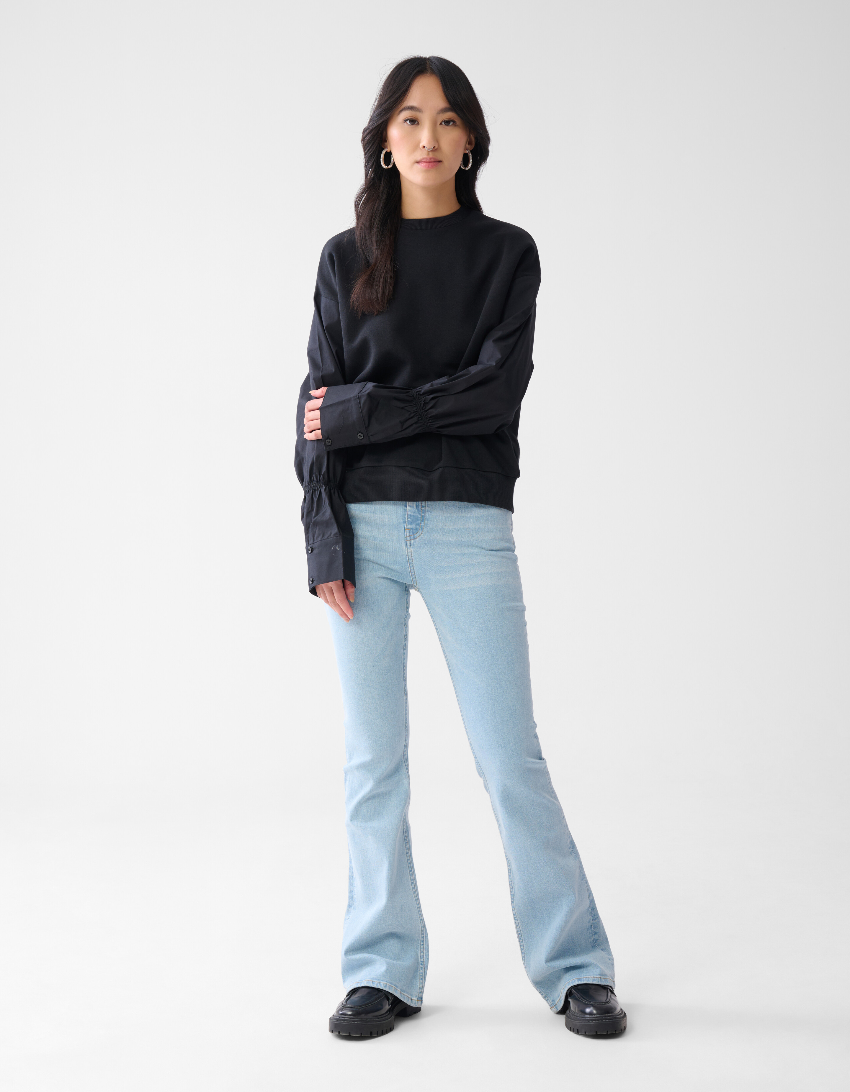 Flared Fit Jeans Lightblue L34 Shoeby