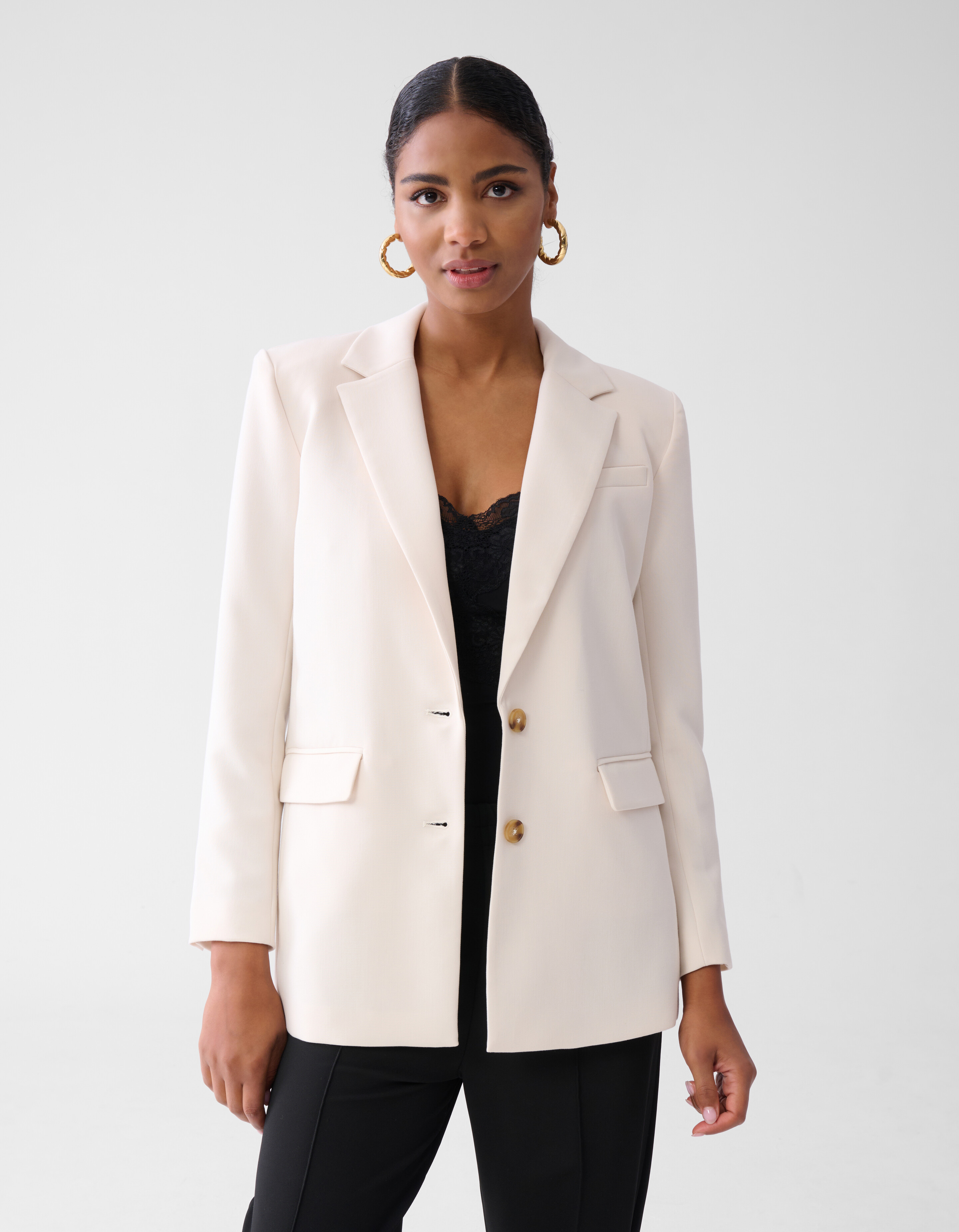 Oversized Blazer Gebroken Wit SHOEBY WOMEN