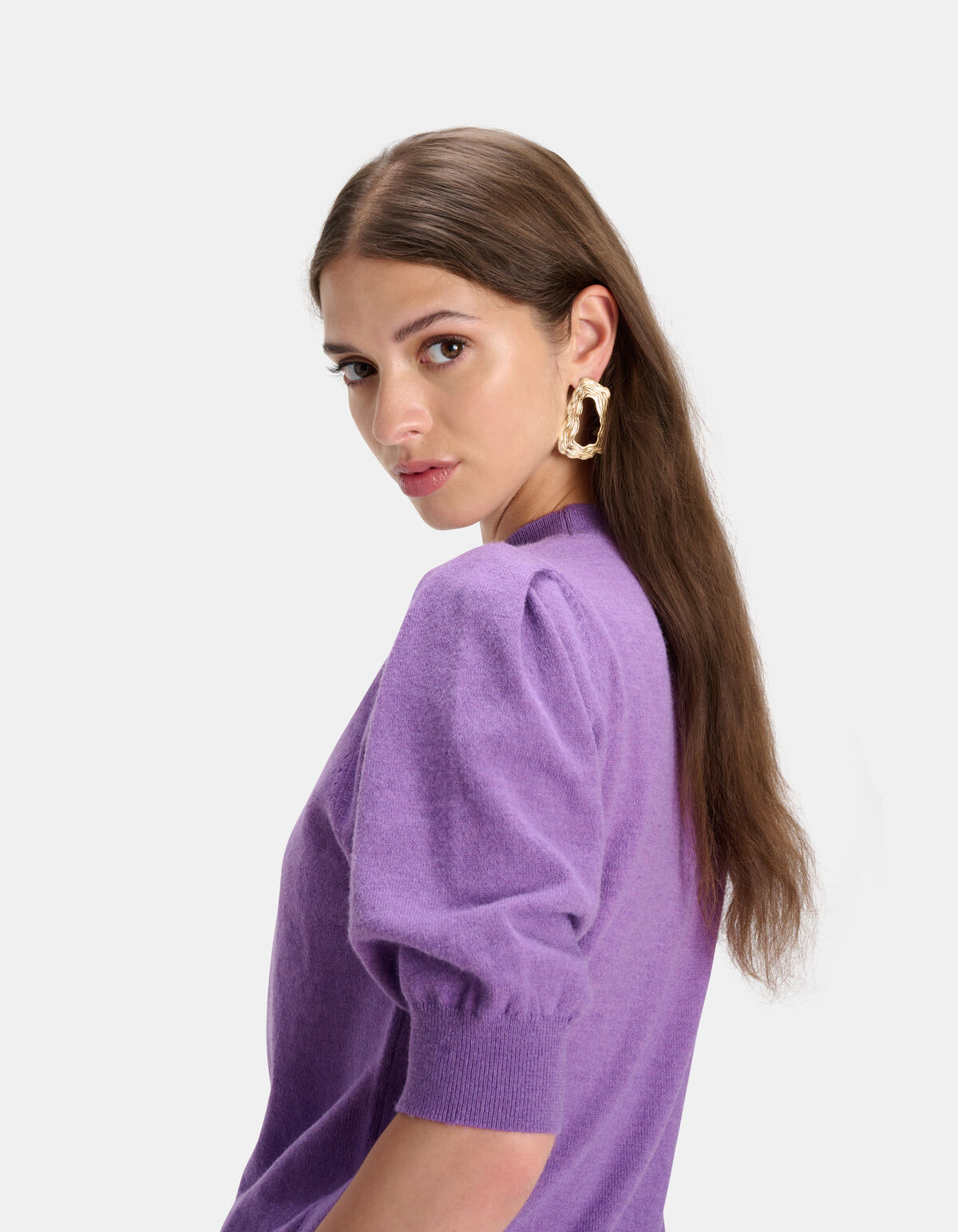 Pofmouwen Top Paars SHOEBY WOMEN