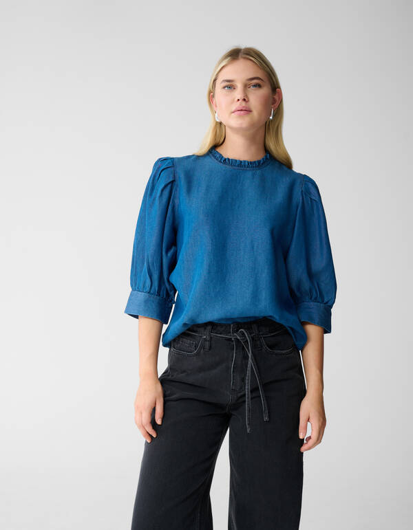 Denim Top Blauw SHOEBY WOMEN