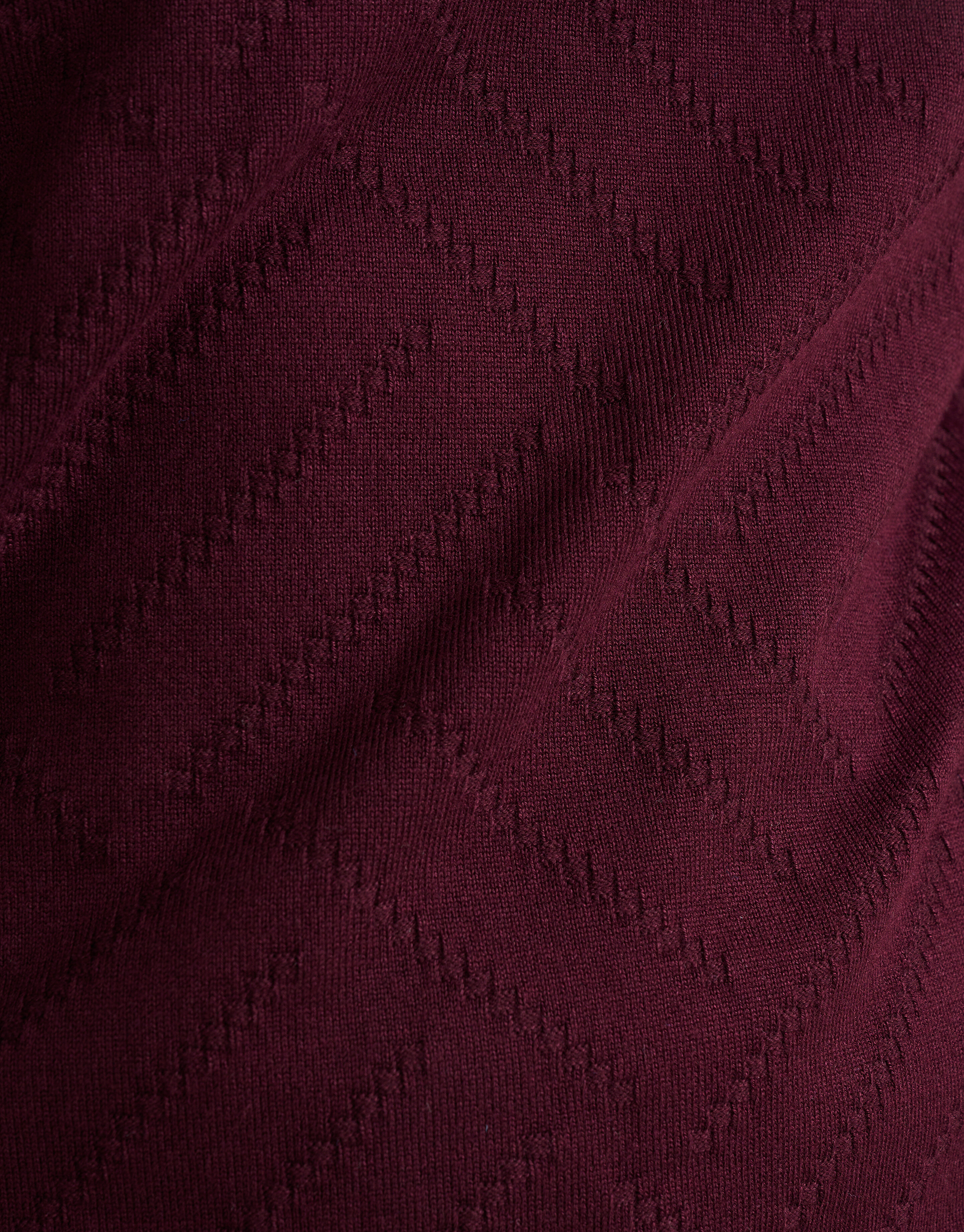 Diagonaal Trui Bordeaux SHOEBY MEN