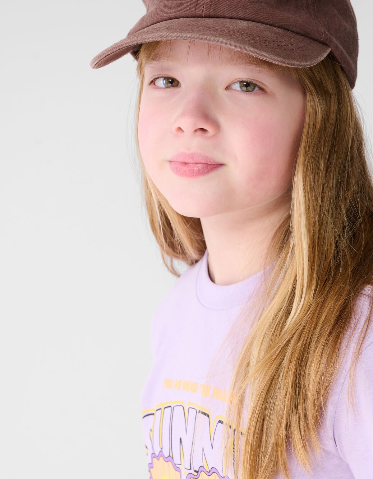 Sunny Palms Artwork T-shirt Lichtpaars SHOEBY GIRLS