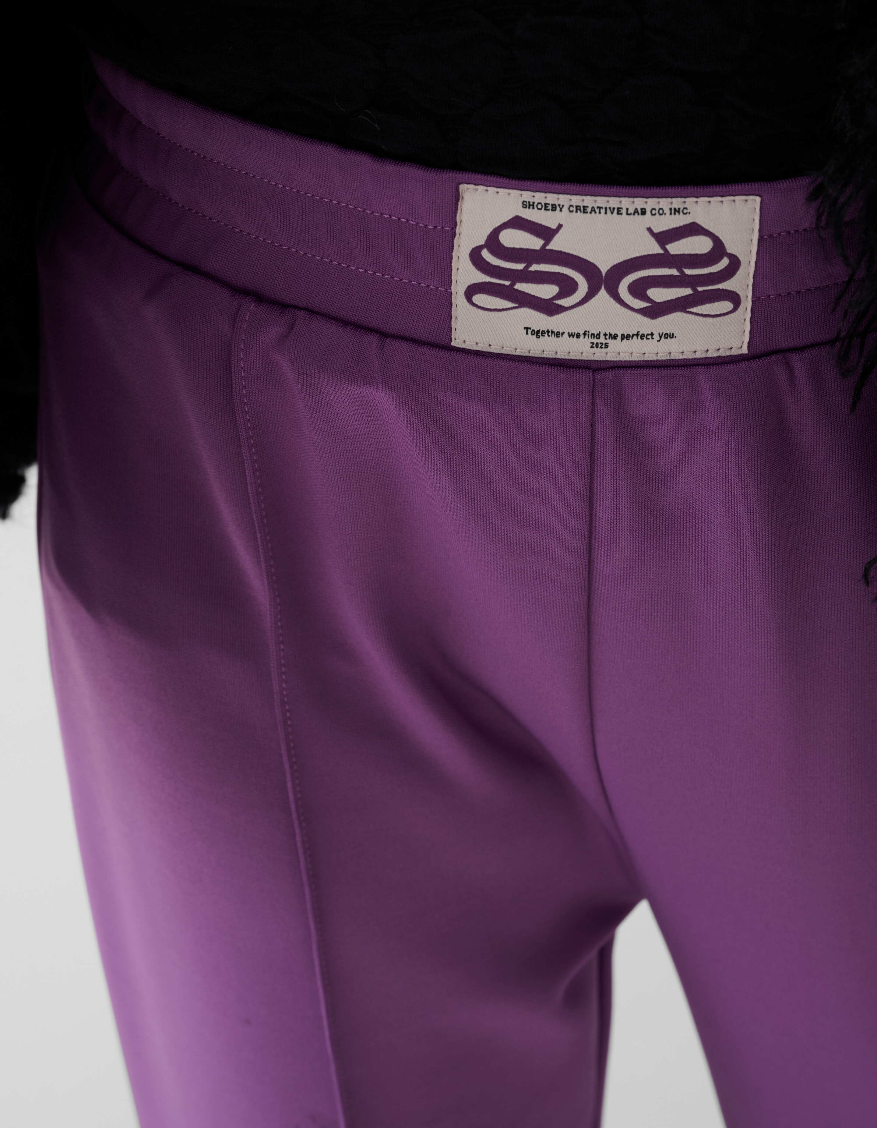 Sporty Wide Leg Broek Paars SHOEBY GIRLS