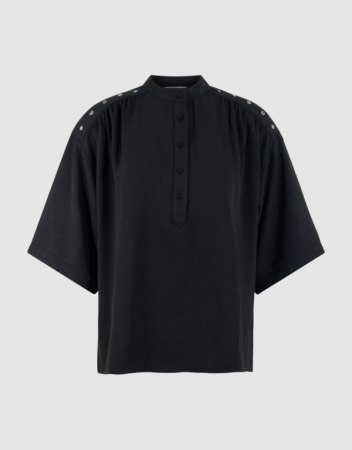 Twist Studs Blouse Zwart SHOEBY WOMEN