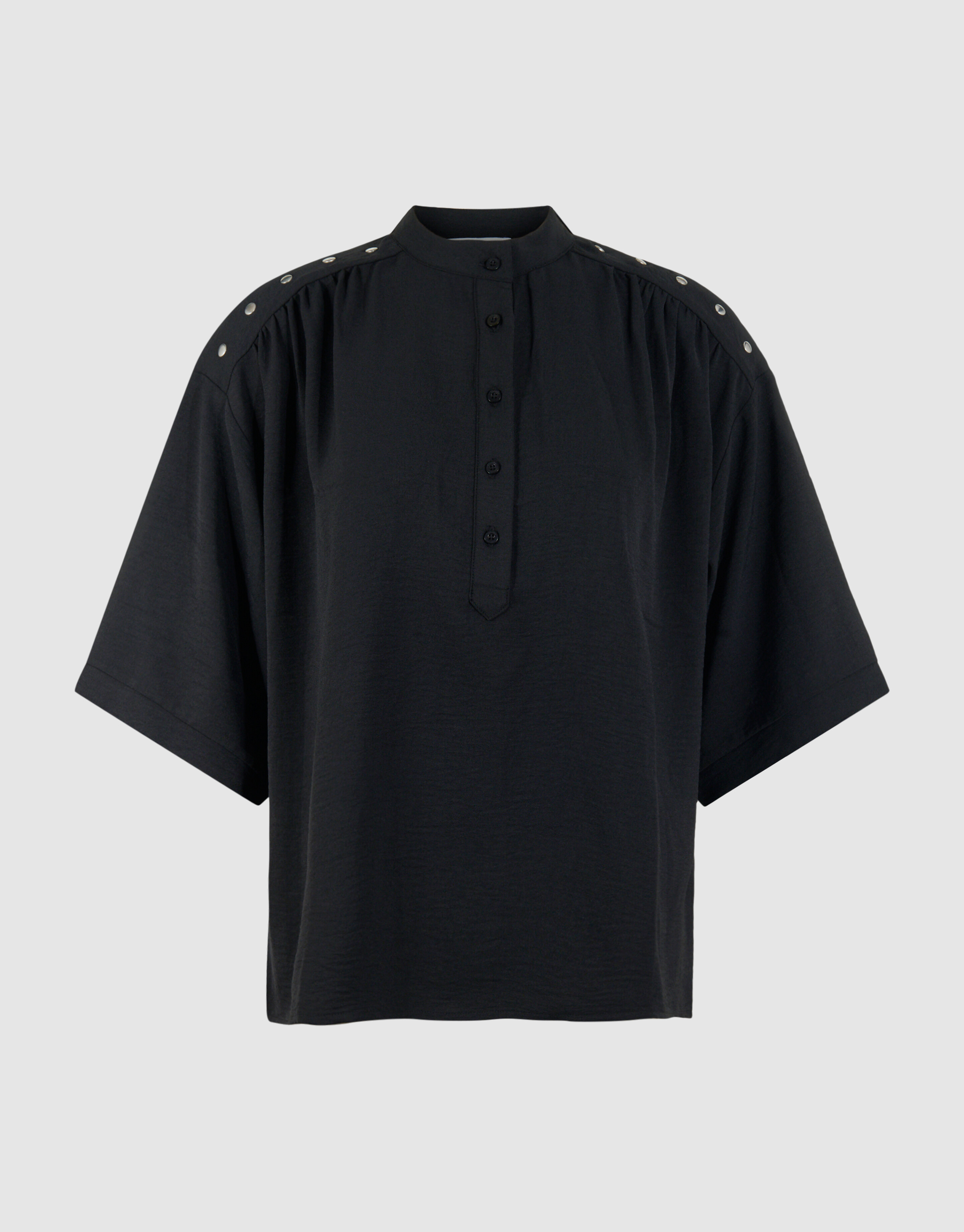 Twist Studs Blouse Zwart SHOEBY WOMEN