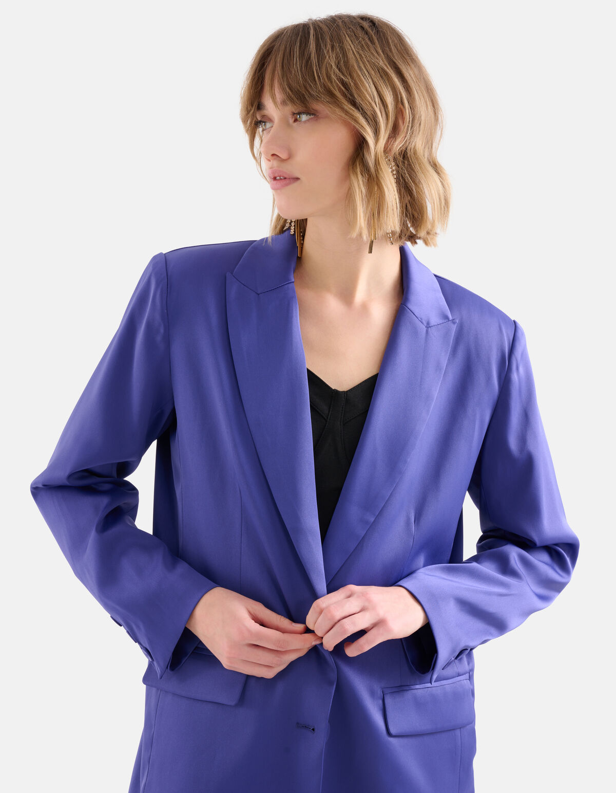 Satijnen Blazer Paars SHOEBY WOMEN