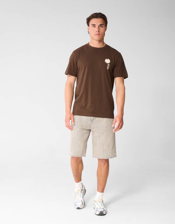 Radar Artwork T-shirt Donkerbruin SHOEBY MEN