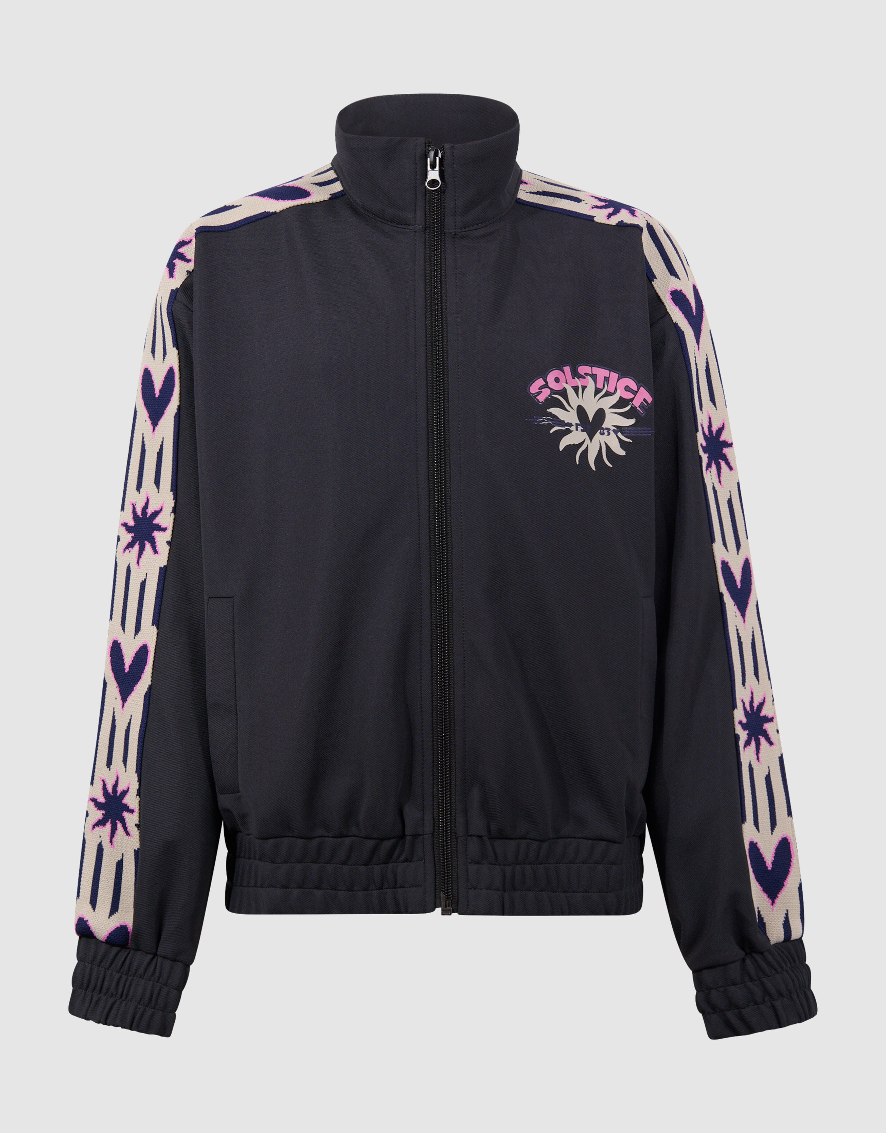Heart Tape Zip Jack Donkergrijs SHOEBY GIRLS