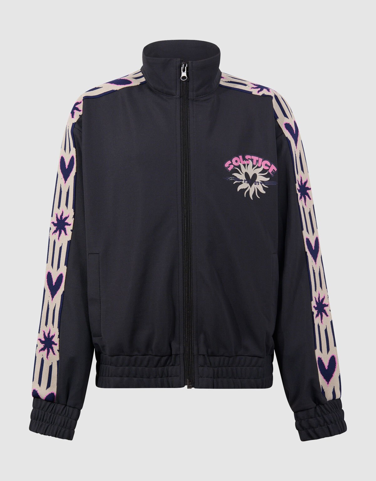 Heart Tape Zip Jack Donkergrijs SHOEBY GIRLS