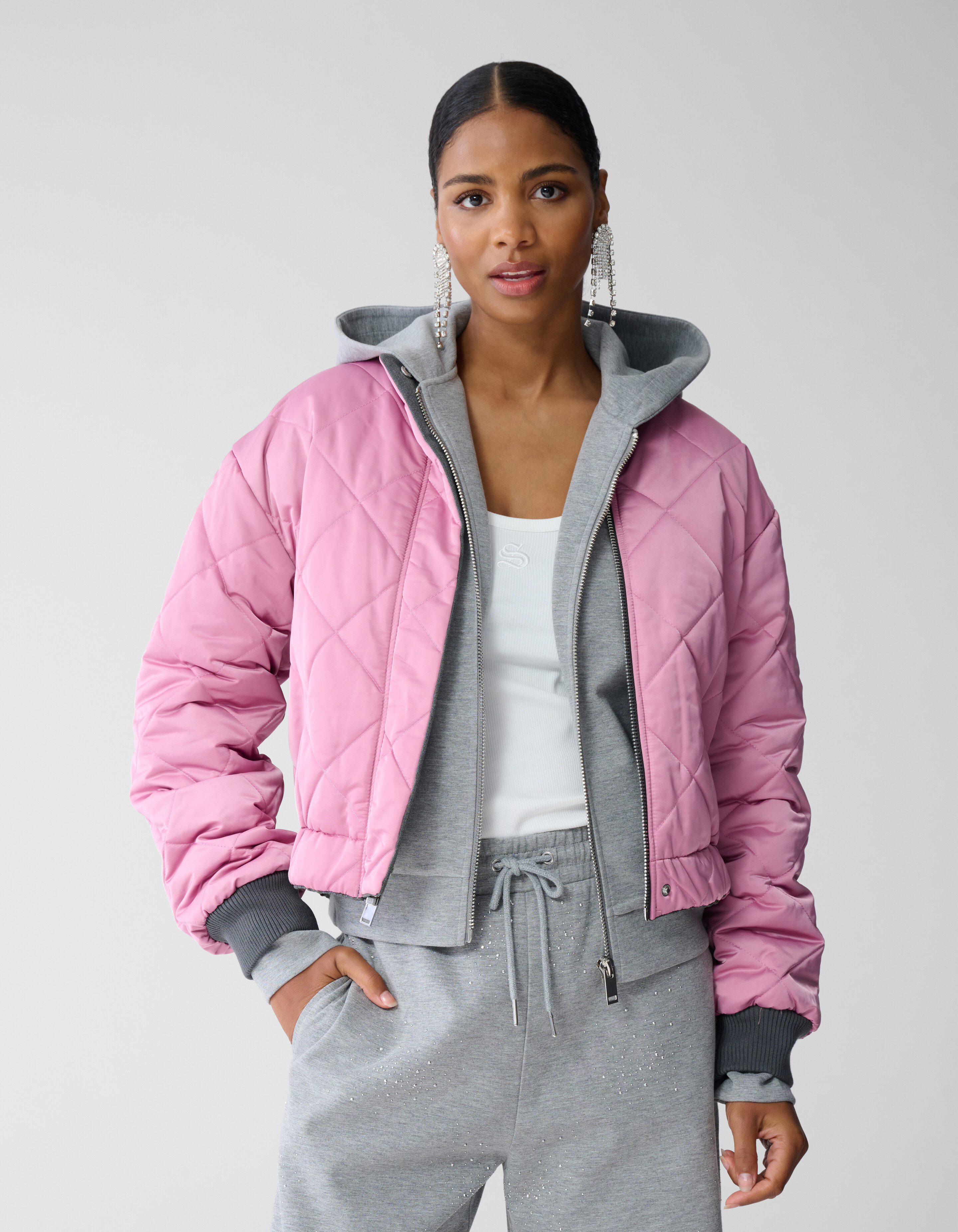 Reversible Bomber Jack Grijs By Fred SHOEBY WOMEN