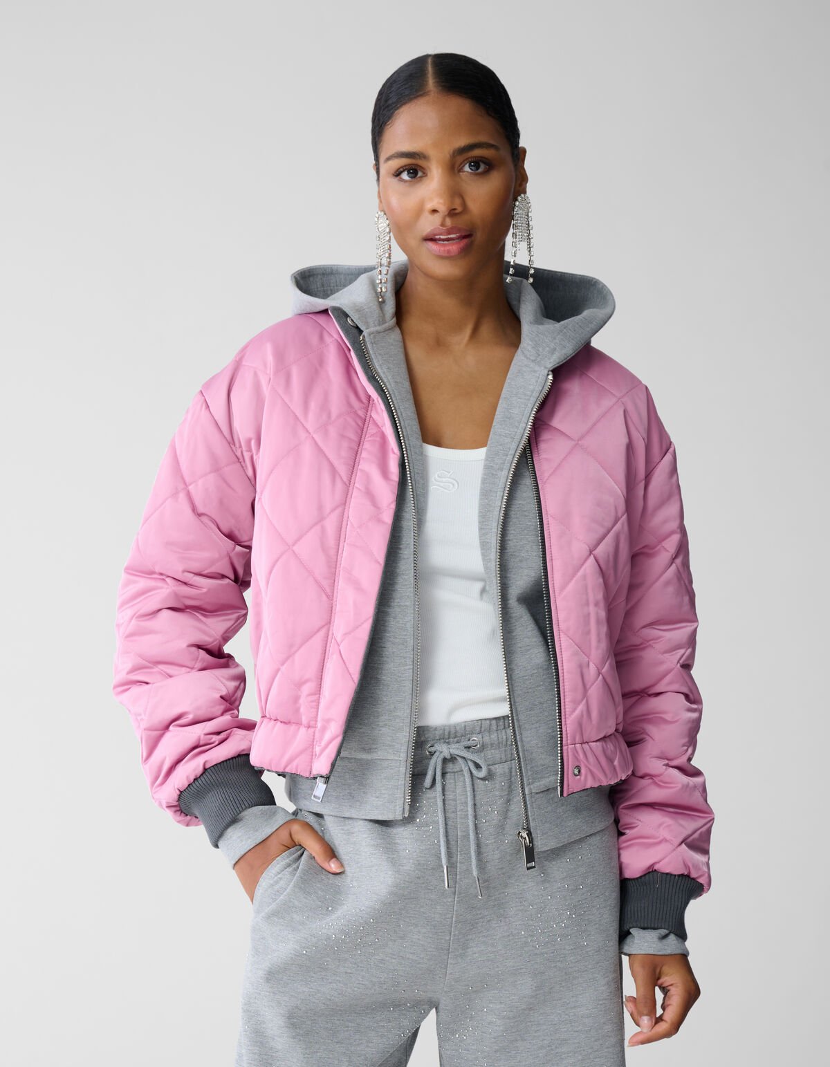 Reversible Bomber Jack Grijs By Fred SHOEBY WOMEN