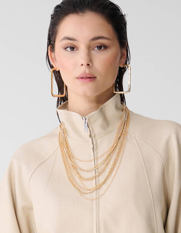 Layered Strass Ketting Goud SHOEBY ACCESSOIRES