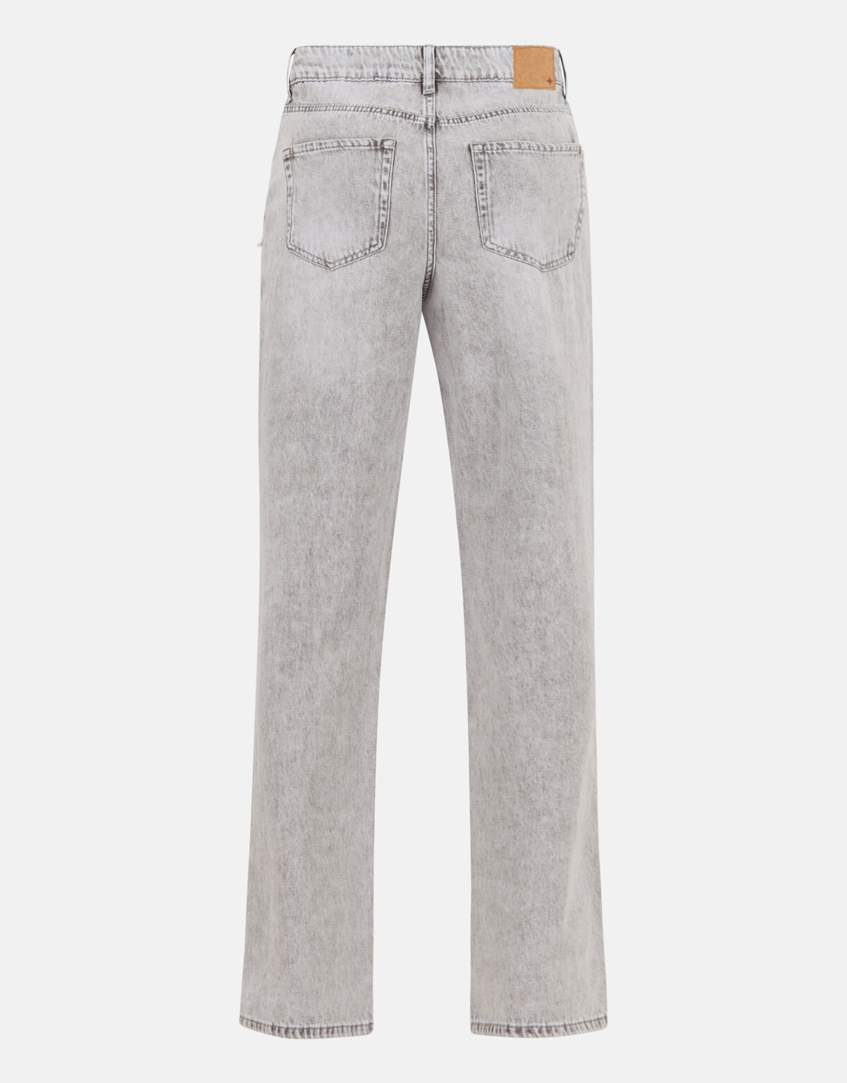 Embellished Straight Fit Jeans Lichtgrijs SHOEBY WOMEN