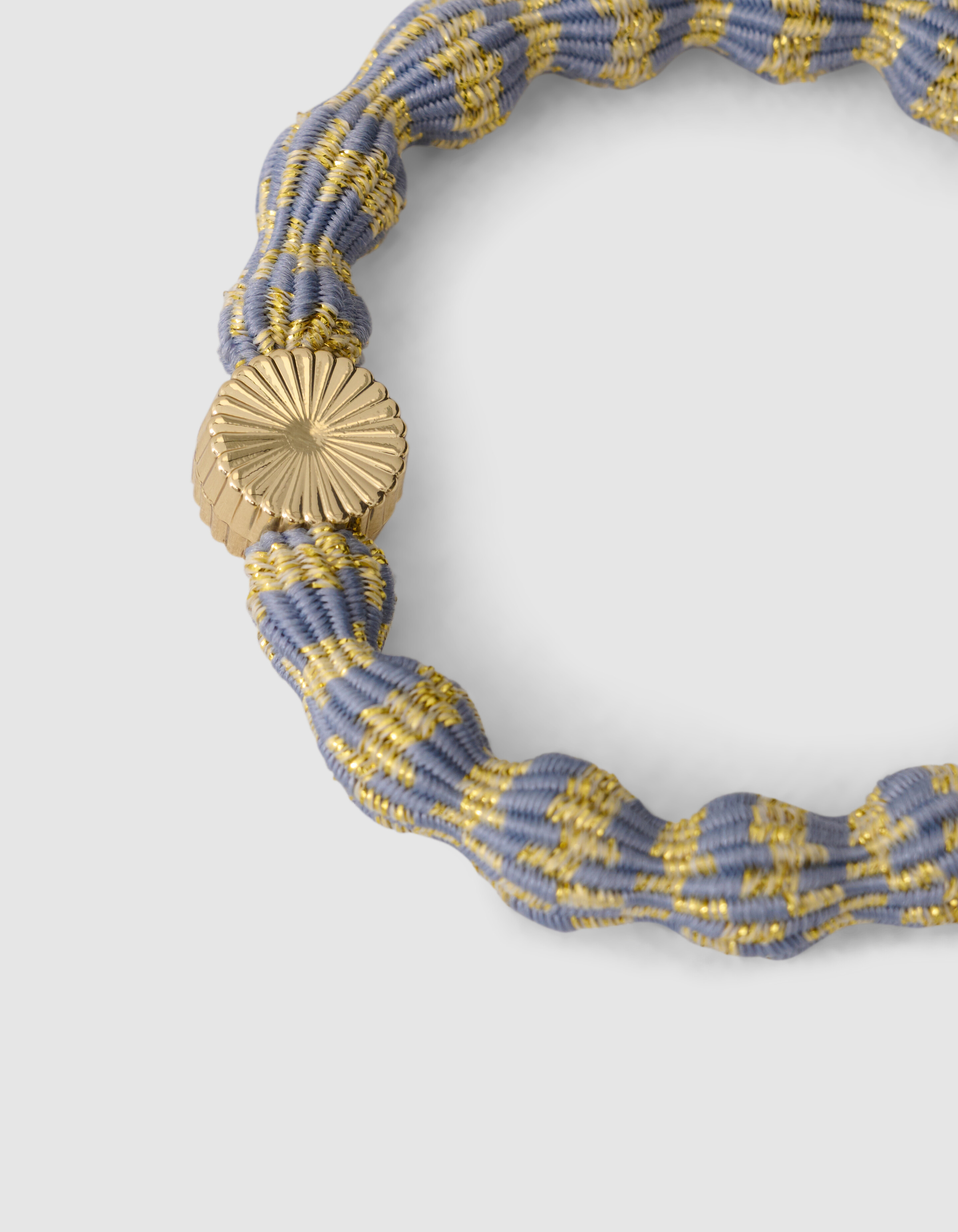 Wave Lurex Haarelastiek Blauw/Geel SHOEBY ACCESSOIRES