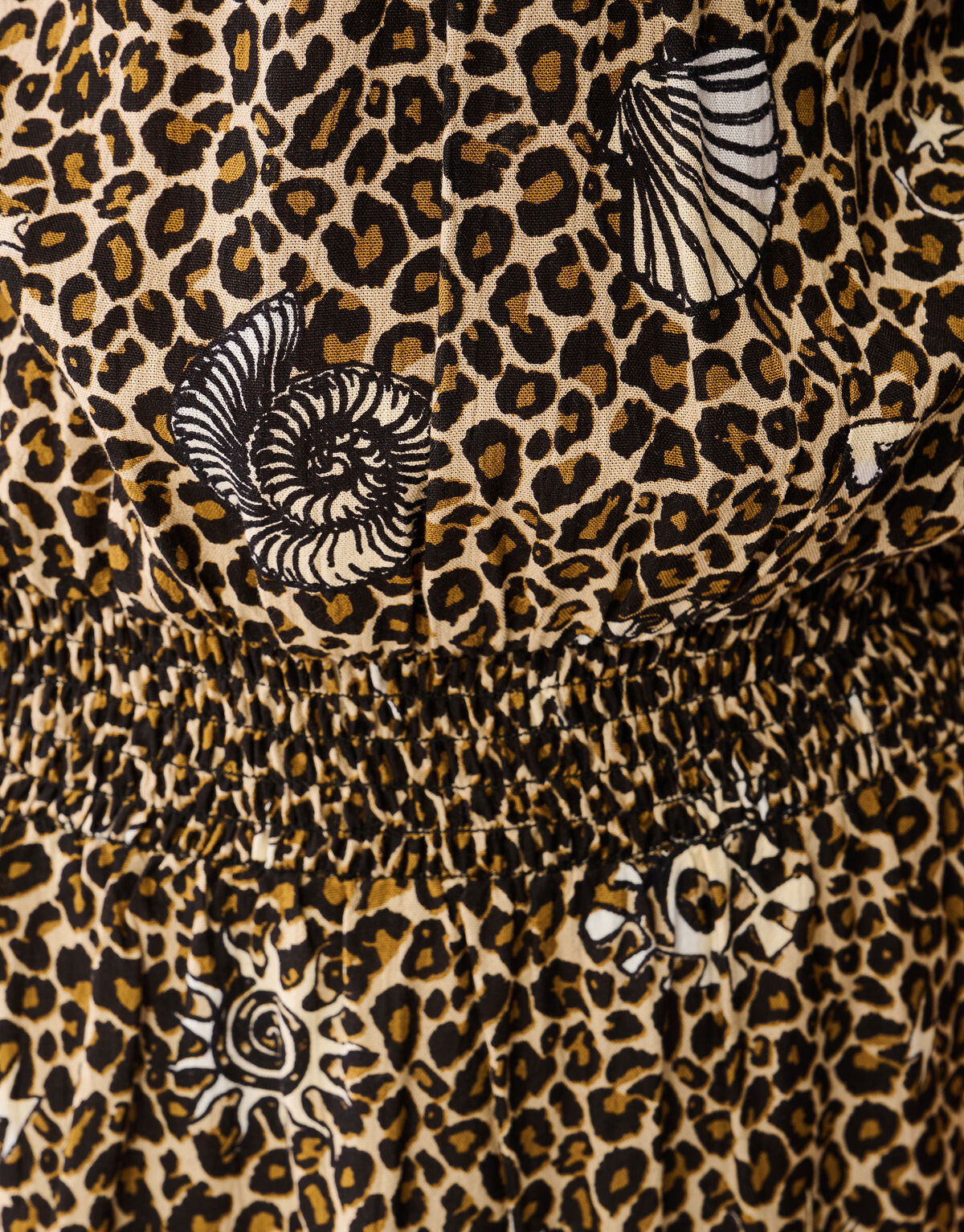 Printed Leopard Jurk Bruin SHOEBY GIRLS