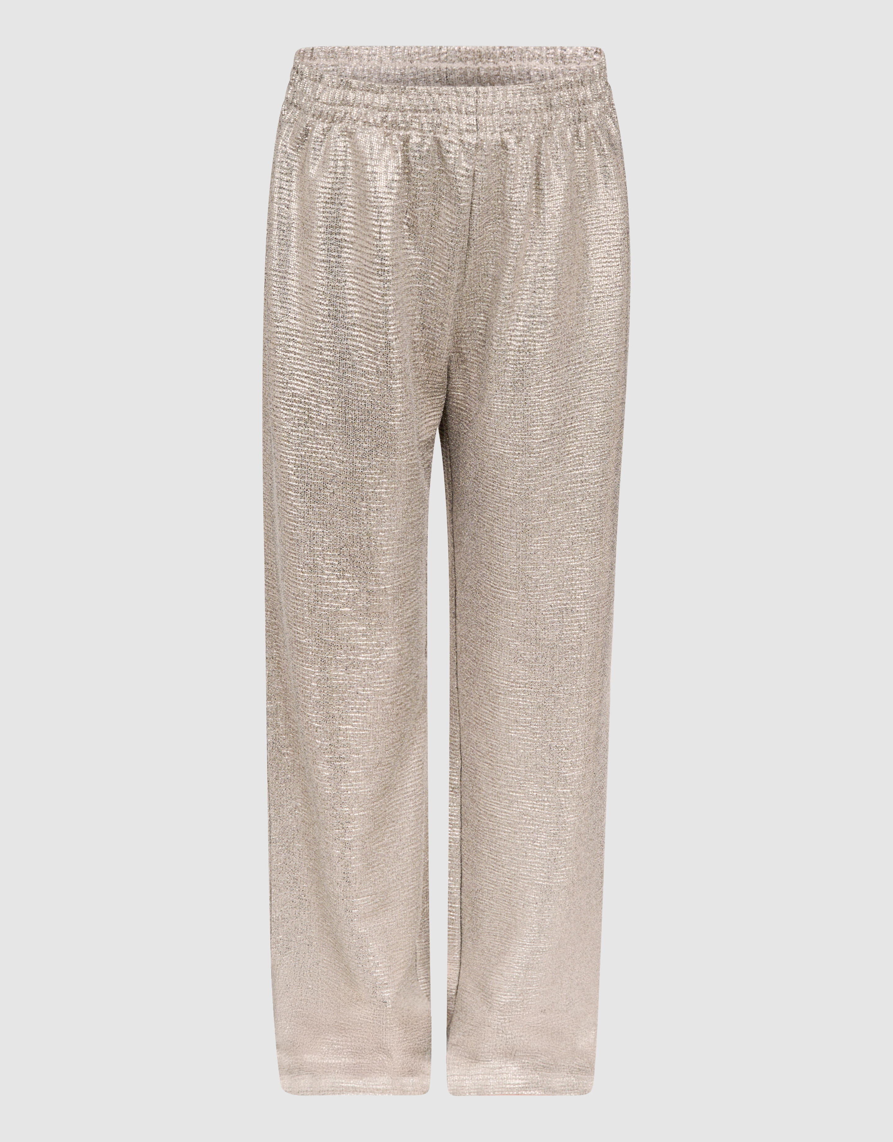 Metallic Wide Leg Broek Zilver SHOEBY GIRLS
