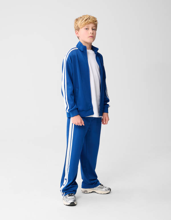 Sporty Wide Leg Fit Broek Blauw SHOEBY BOYS