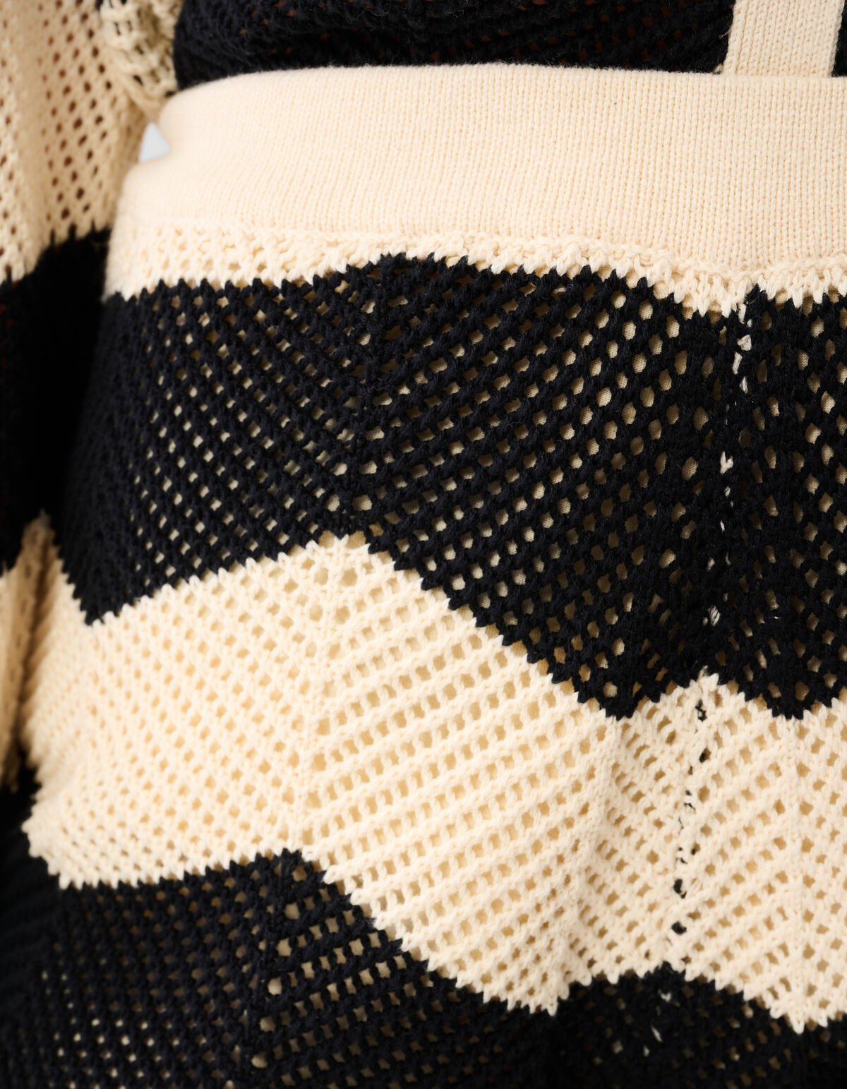 Multi Crochet Short Zwart/Wit SHOEBY WOMEN