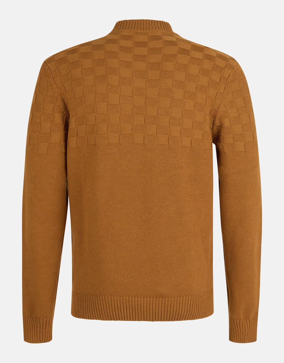 Geblokte Trui Bruin SHOEBY MEN