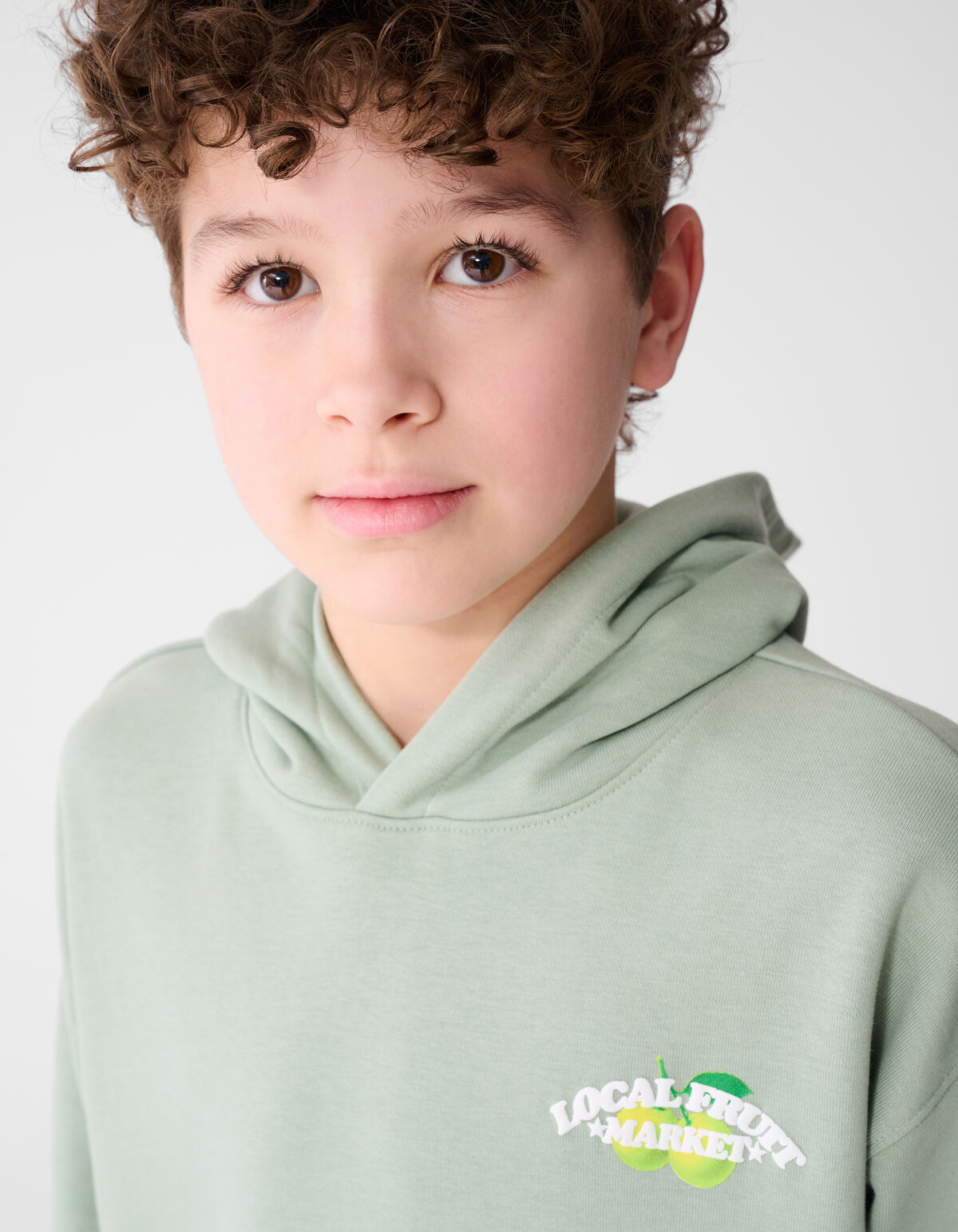 Market Artwork Hoodie Lichtgroen SHOEBY BOYS