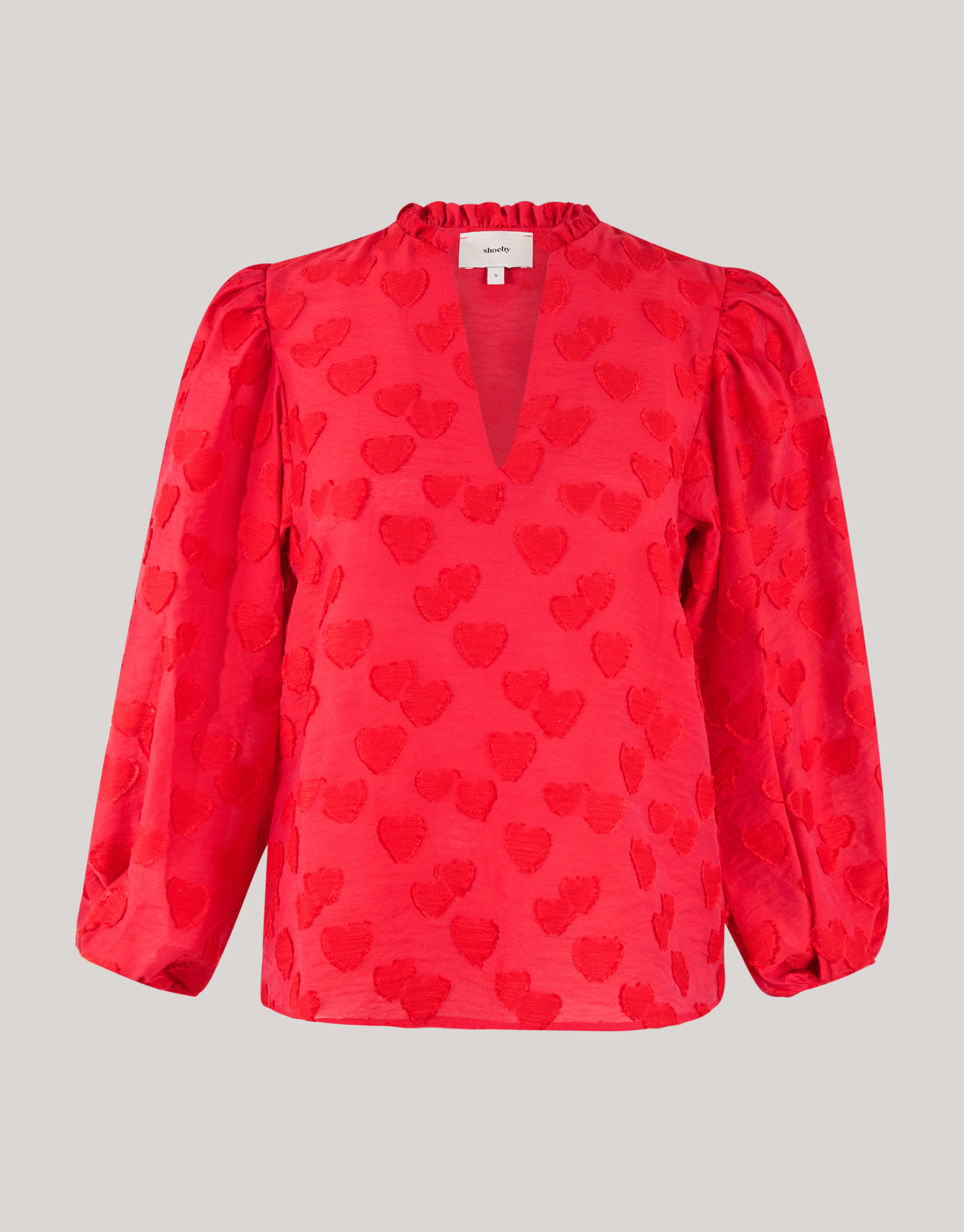 Heart Blouse Rood SHOEBY WOMEN
