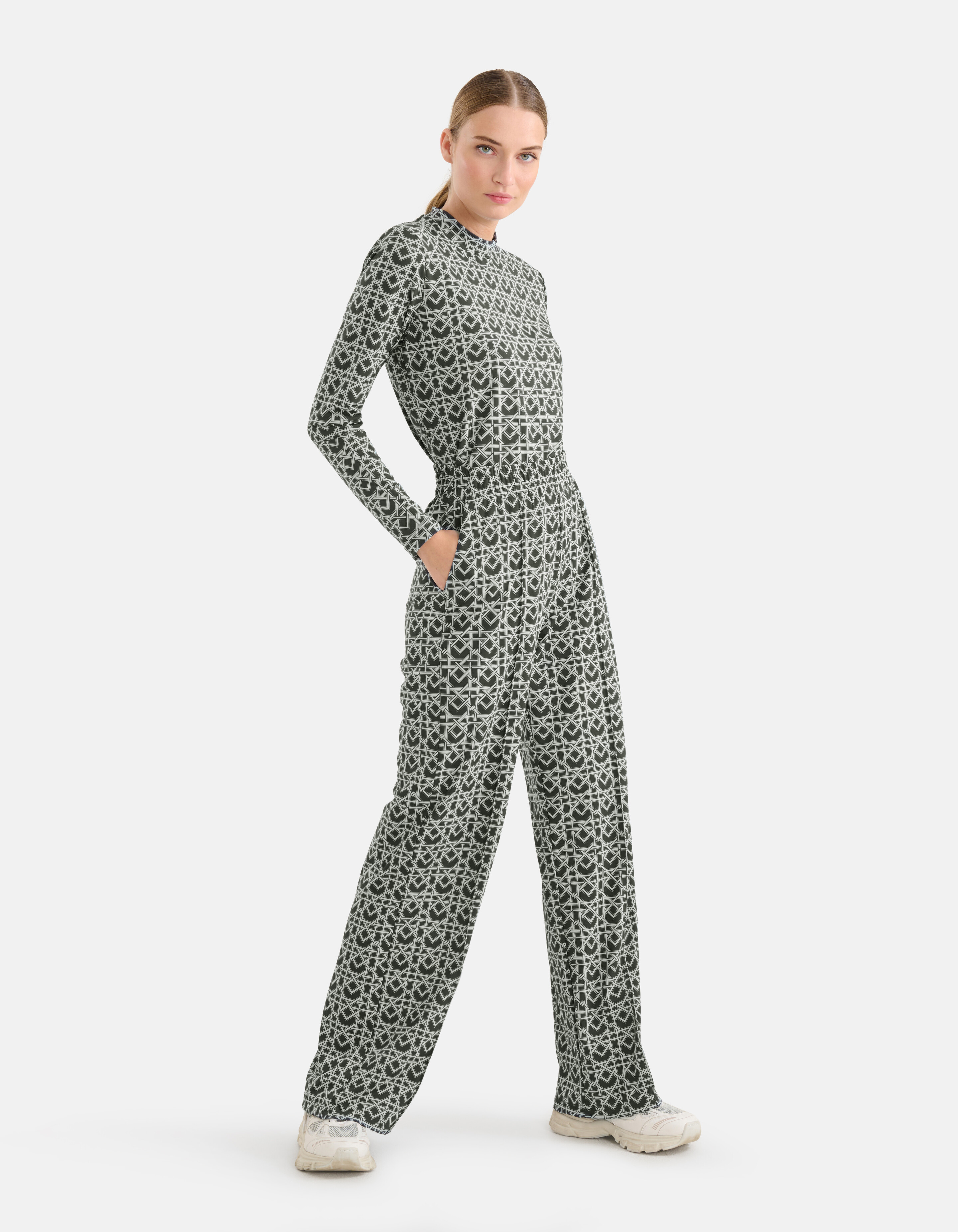 Travel Wide Leg Broek Donkergrijs SHOEBY WOMEN