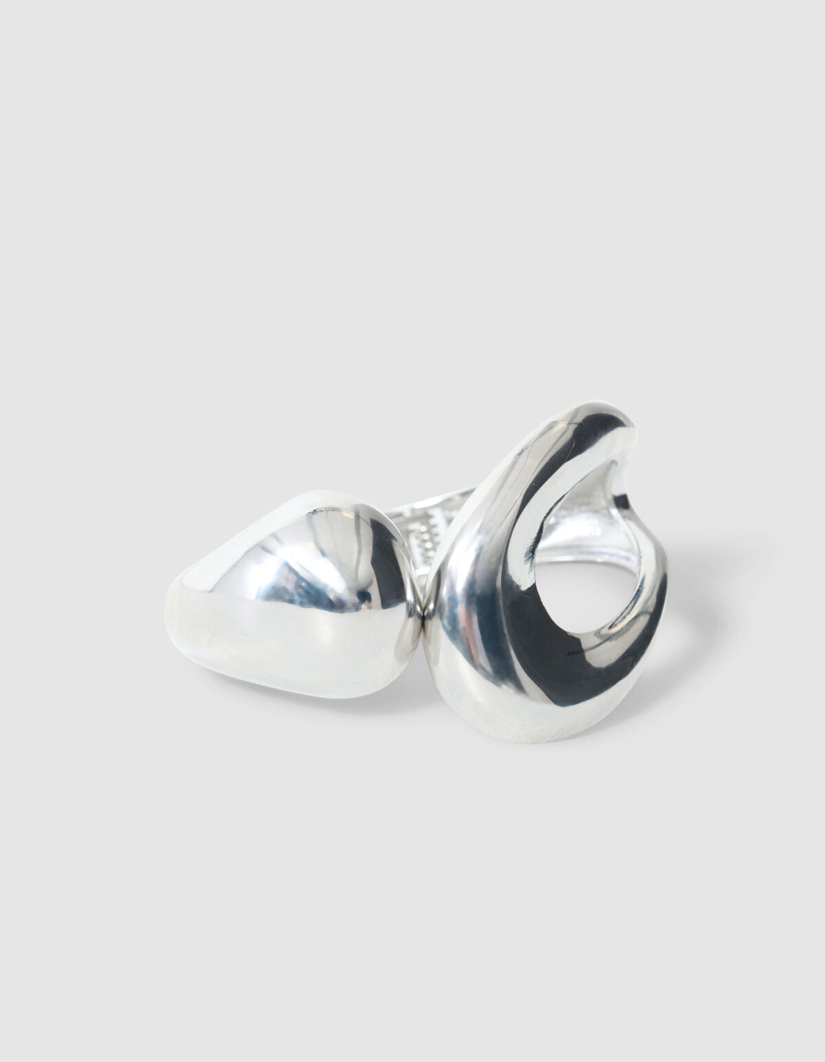 Organic Bangle Armband Zilver SHOEBY ACCESSOIRES