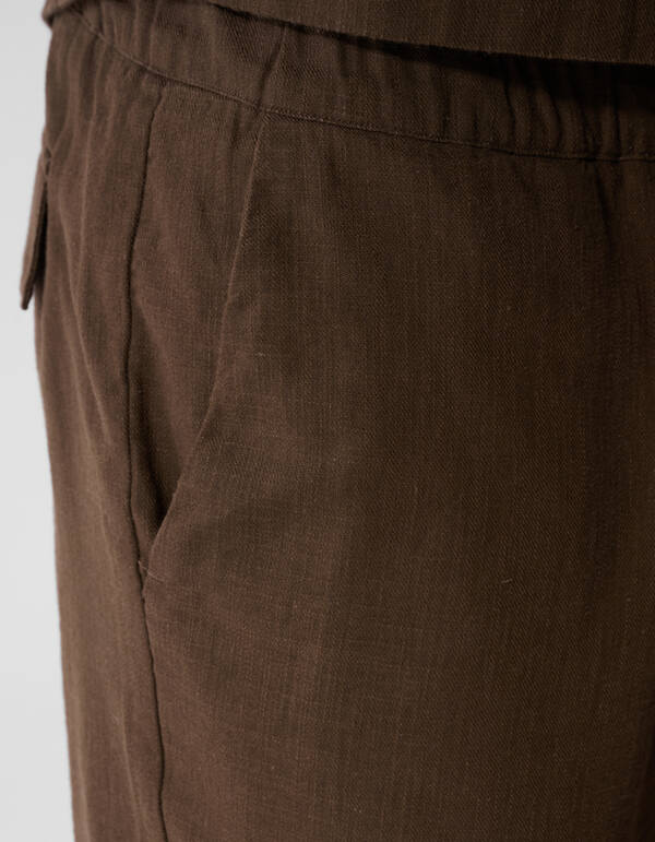Structuur Short Donkerbruin SHOEBY MEN