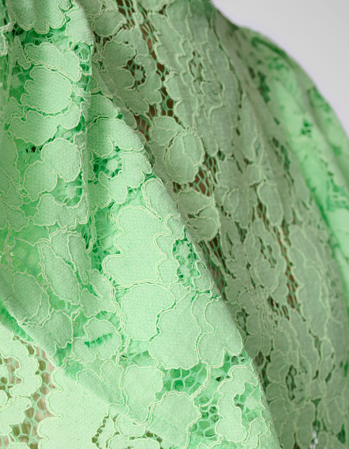 Kanten Ruffle Top Lichtgroen SHOEBY WOMEN