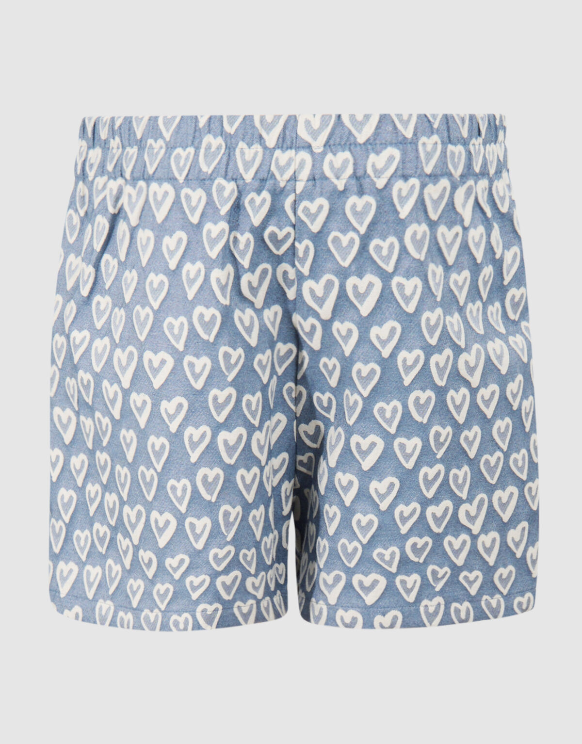 Heart Embroidery Short Blauw SHOEBY GIRLS