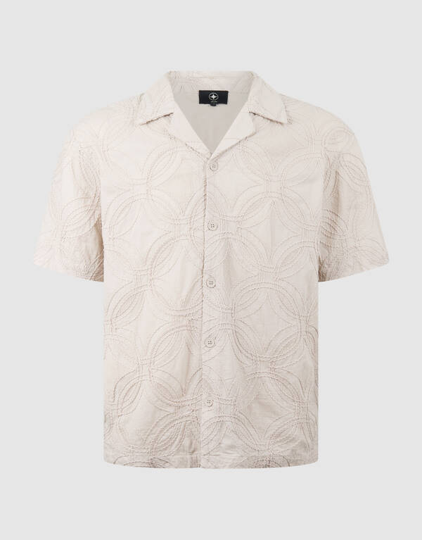 All Over Cord Overshirt Zand SHOEBY MEN