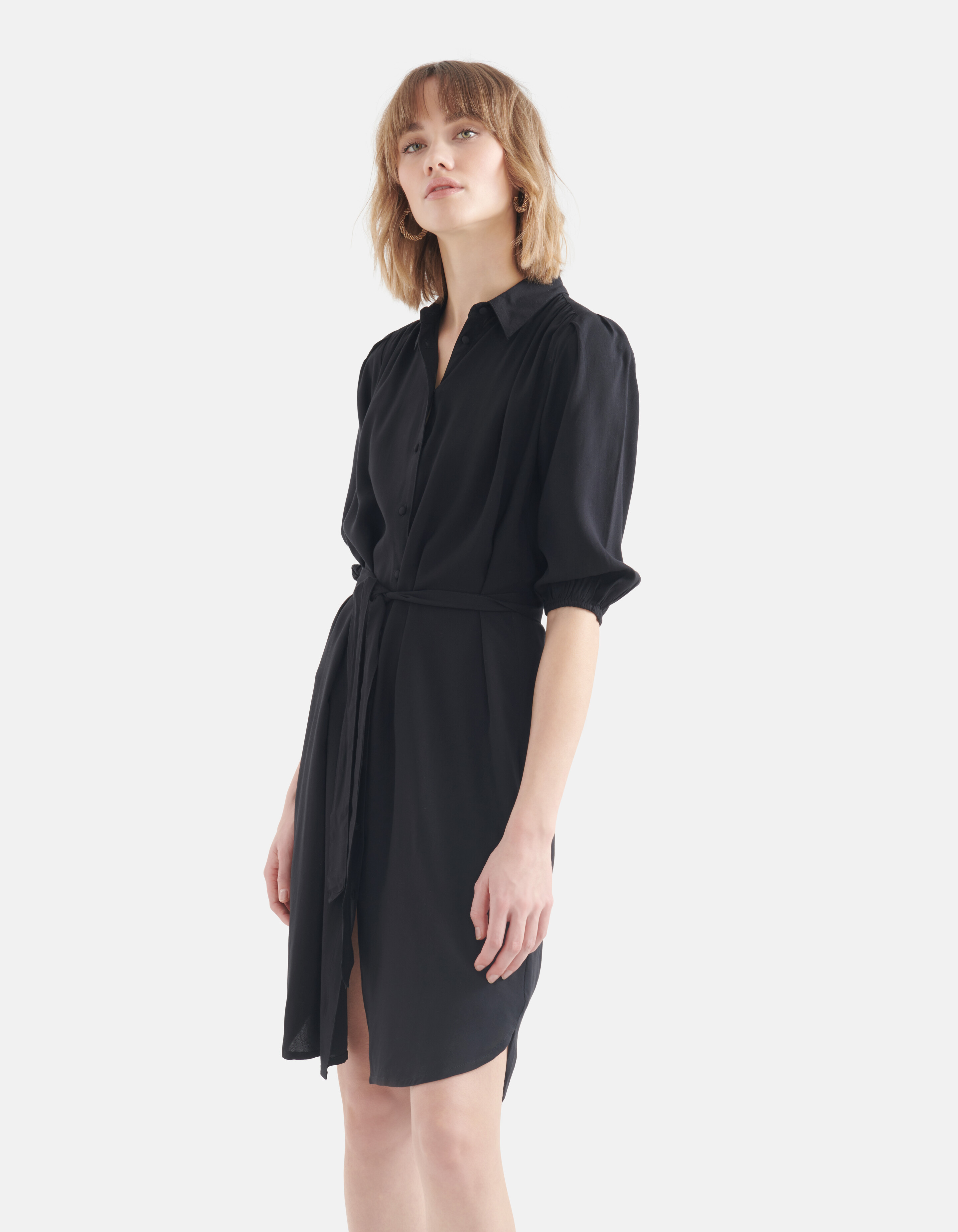 Midi Jurk Zwart SHOEBY WOMEN
