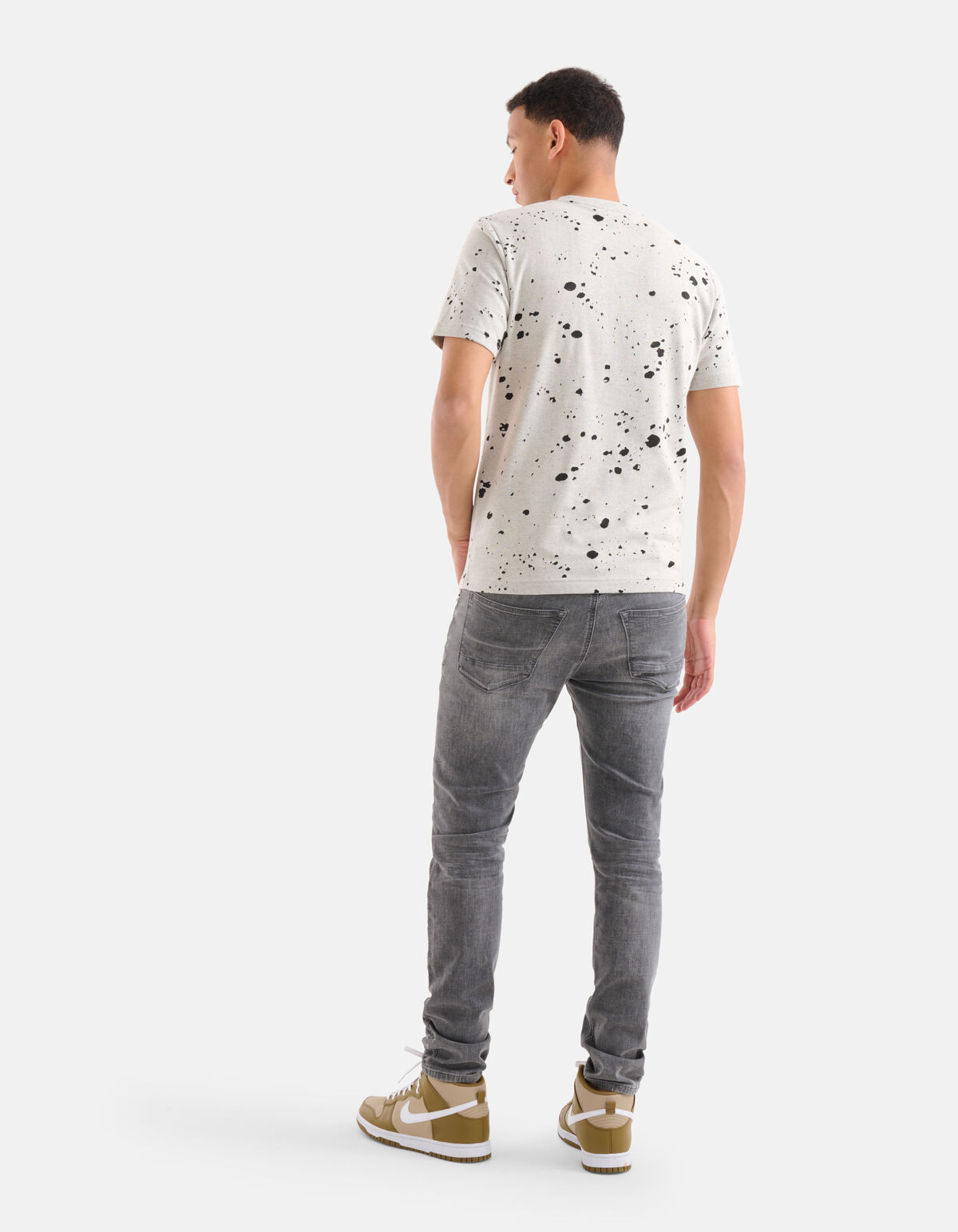 Ausbrenner T-shirt Gebroken Wit SHOEBY MEN