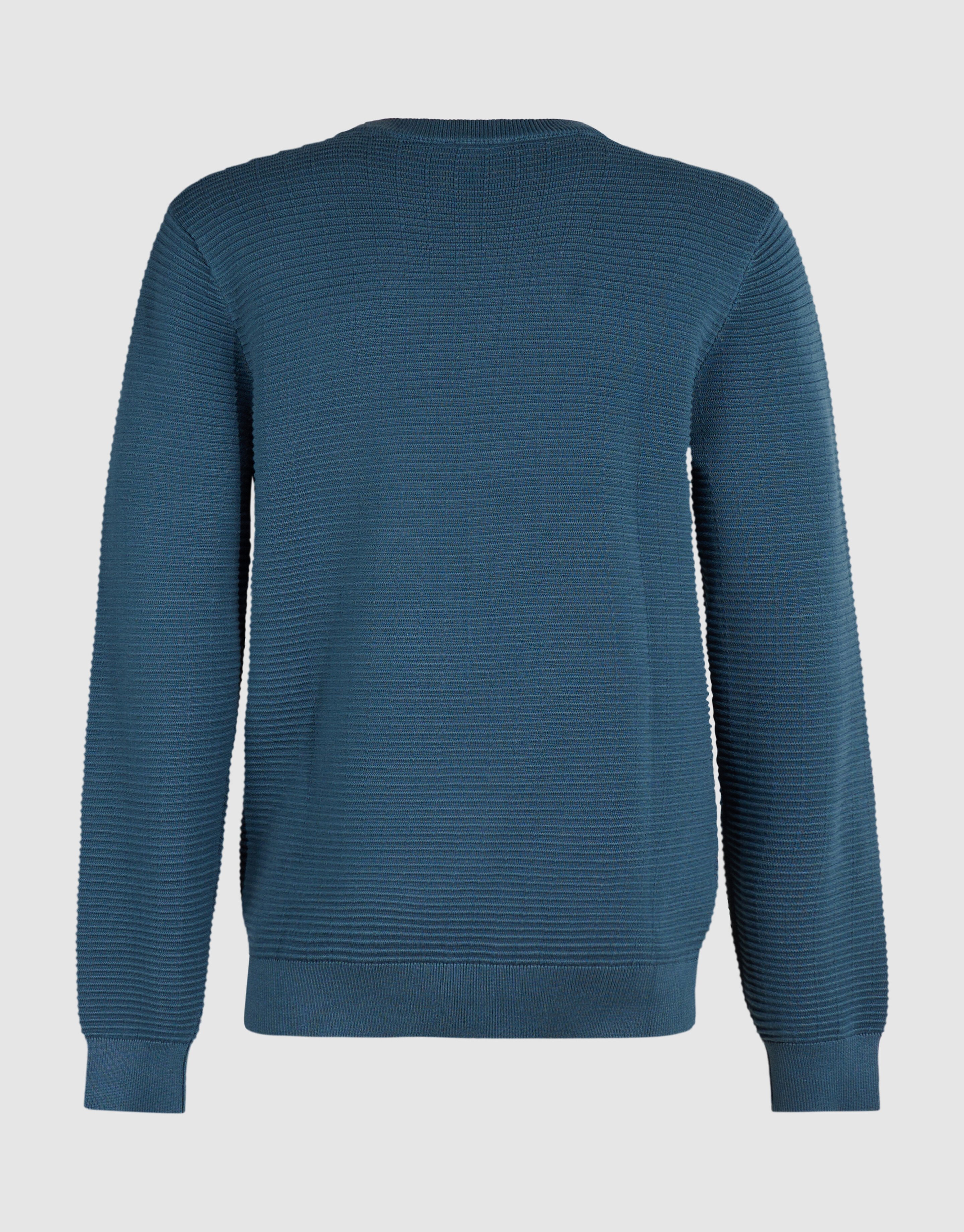 Rib Gebreide Trui Donkerblauw SHOEBY MEN