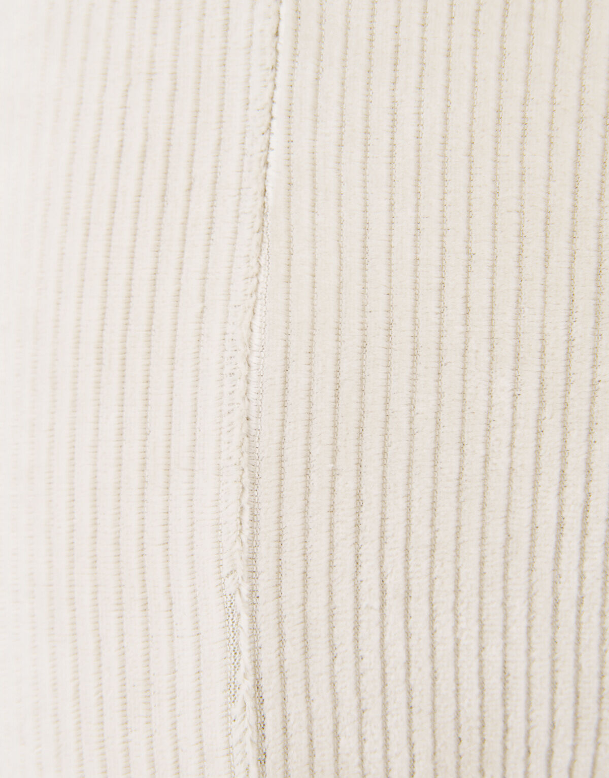 Ribstof Split Broek Gebroken Wit SHOEBY GIRLS