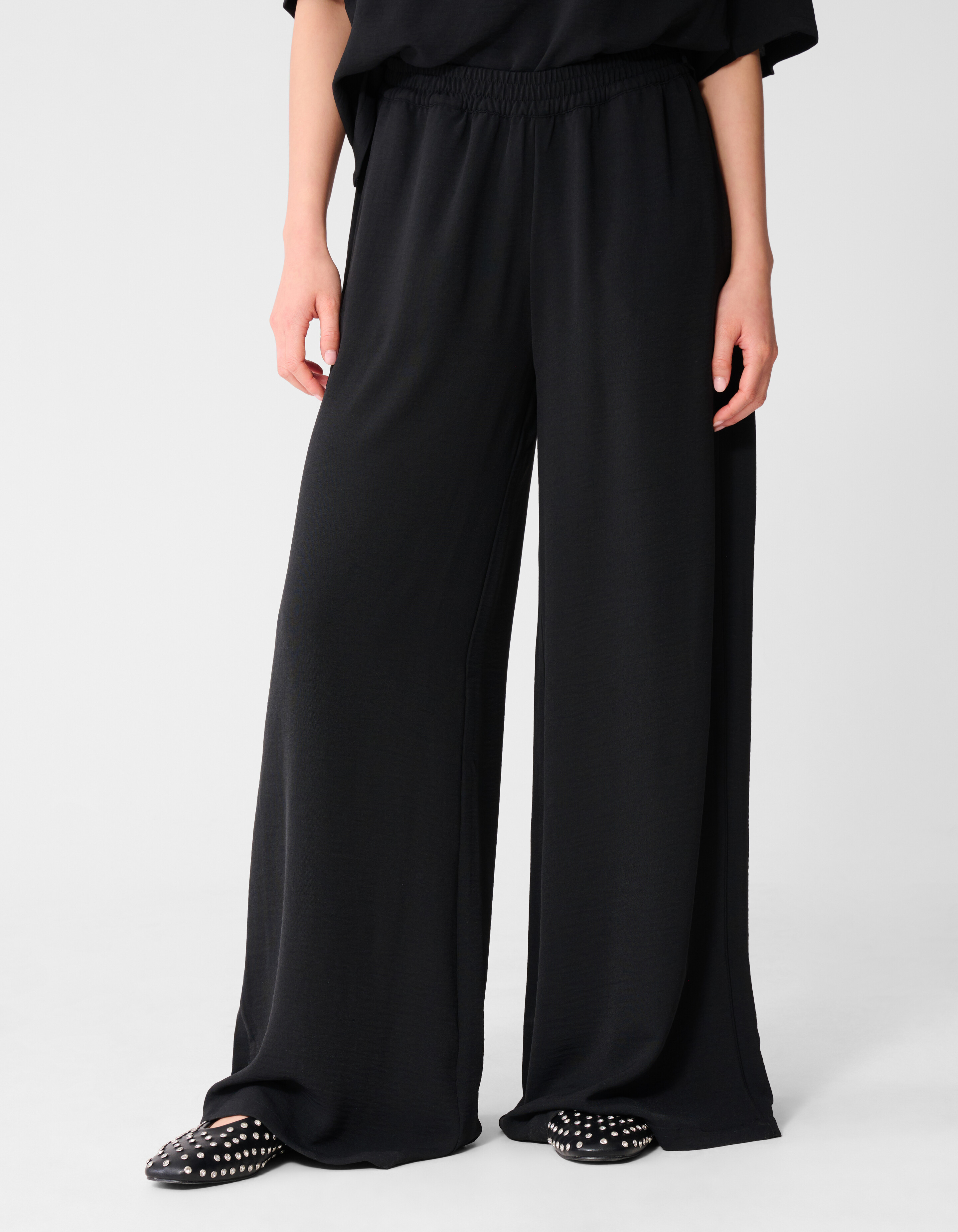 Twist Piping Broek Zwart SHOEBY WOMEN