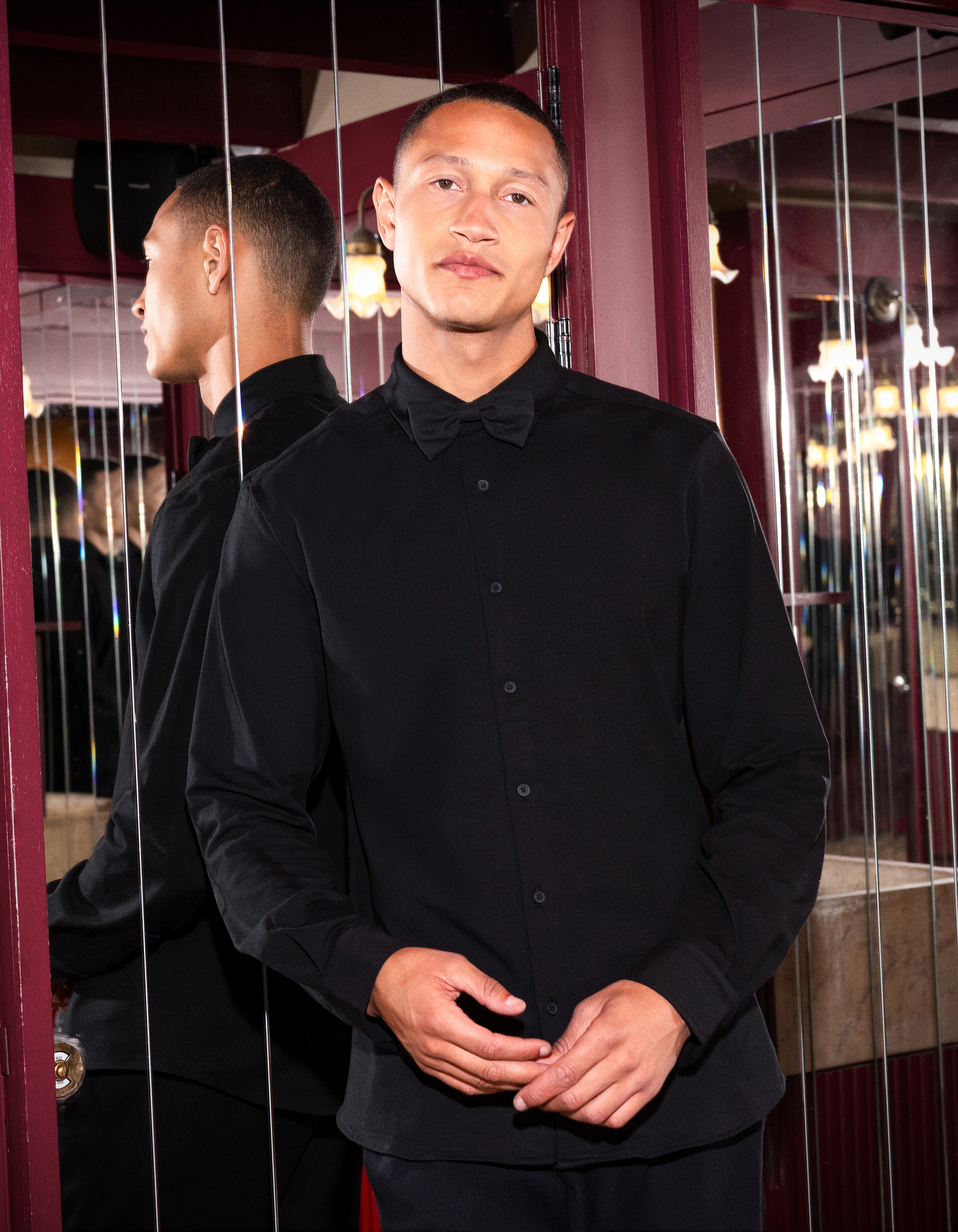 Jersey Overhemd Zwart SHOEBY MEN