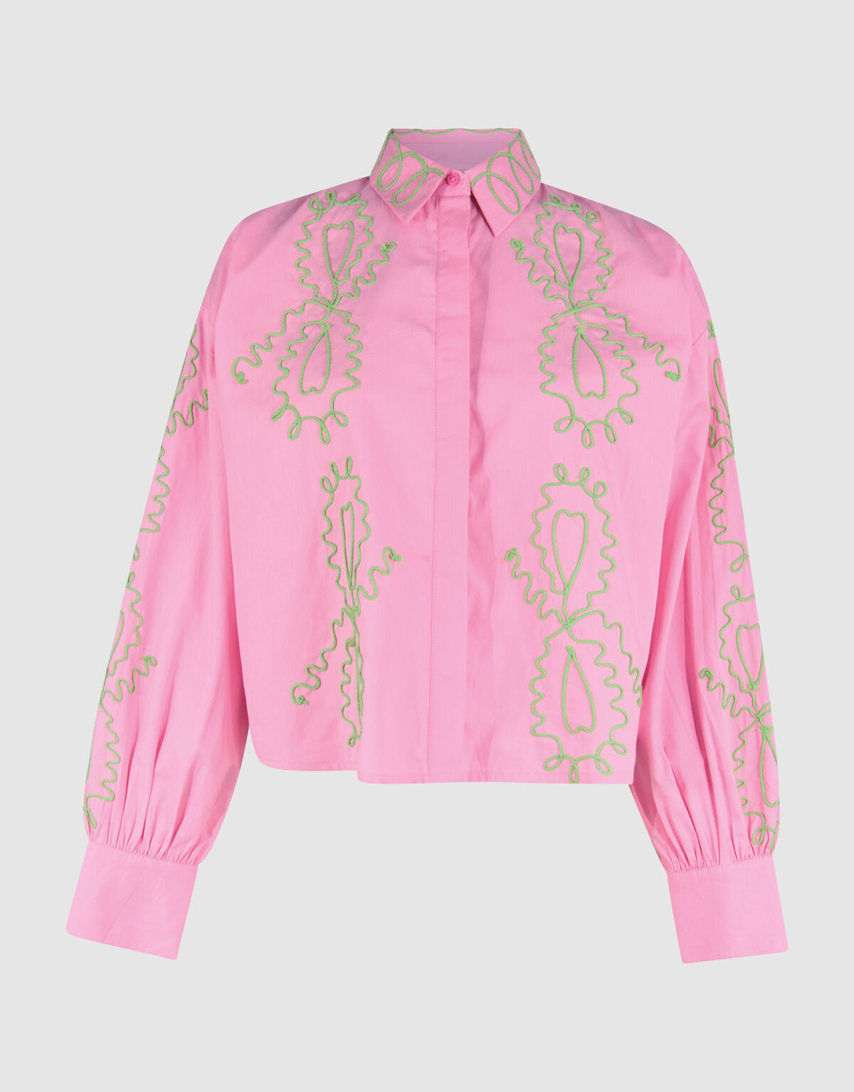 Cropped Blouse Roze SHOEBY WOMEN