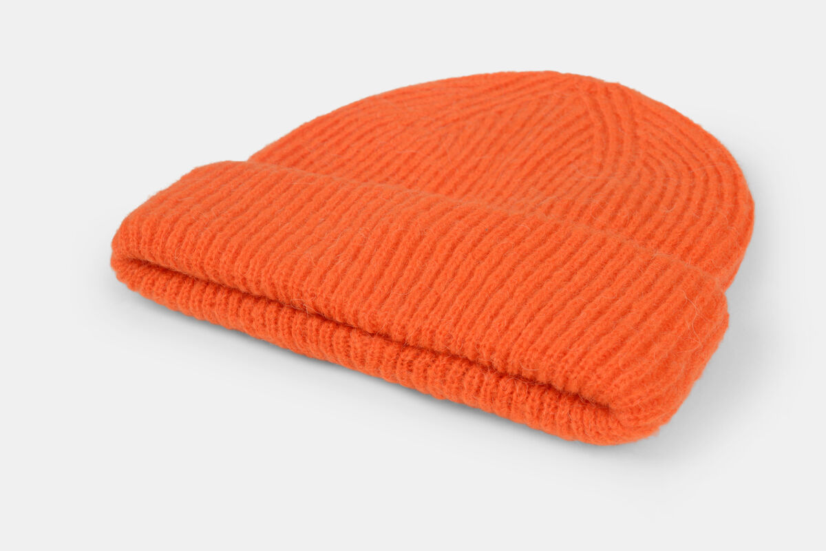 Alpaca Beanie Oranje ACCESSOIRES SHOEBY