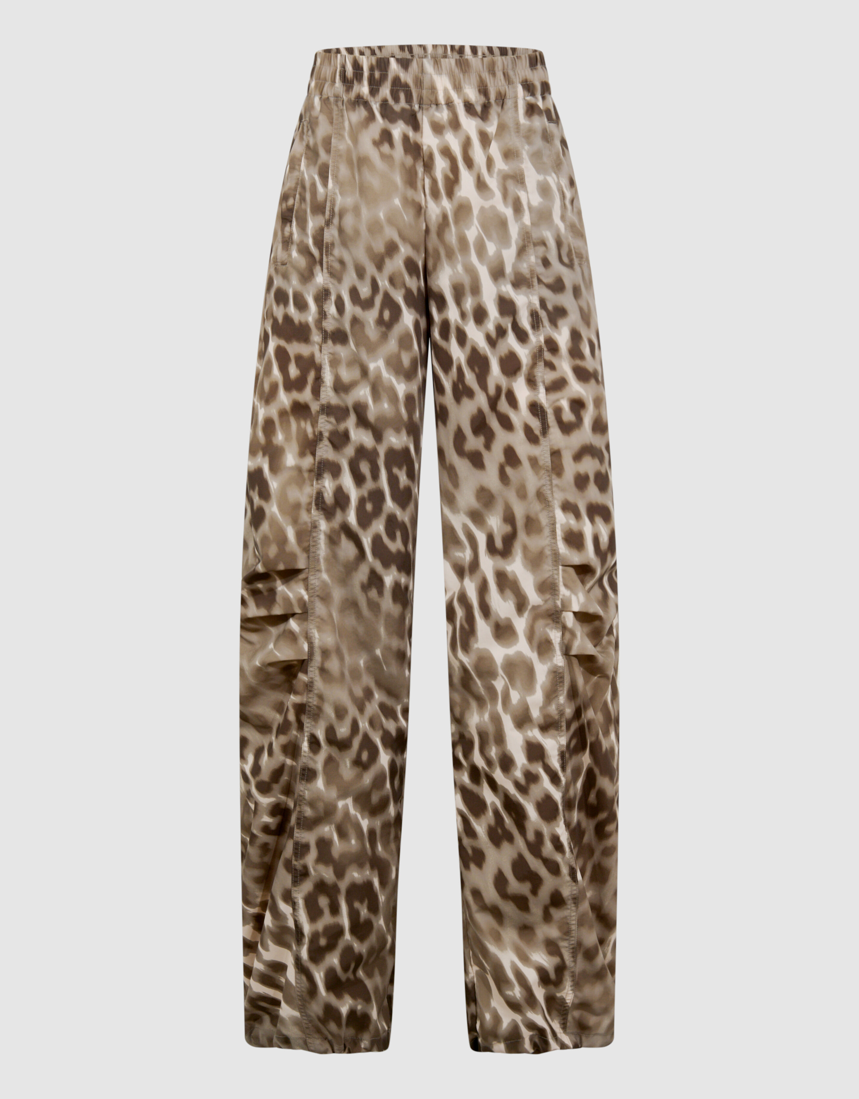 Leopard Parachute Jogger Broek Bruin SHOEBY WOMEN