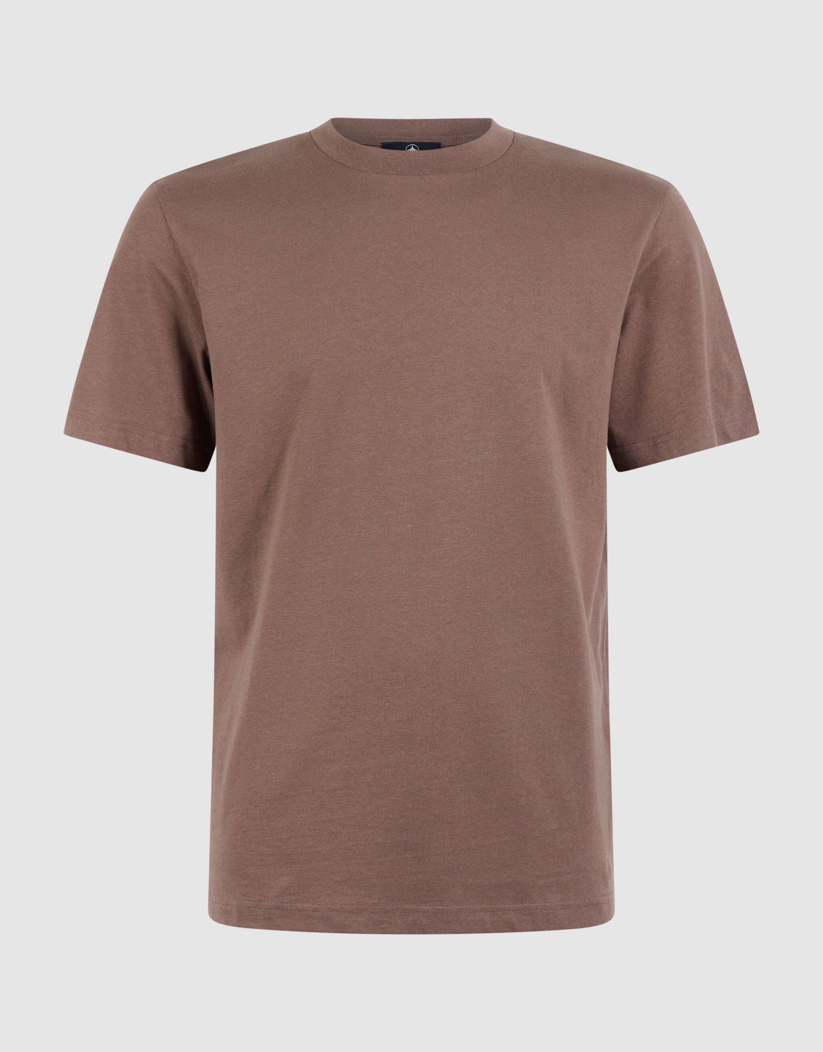 Dotted Atwork T-shirt Donkerbruin SHOEBY MEN