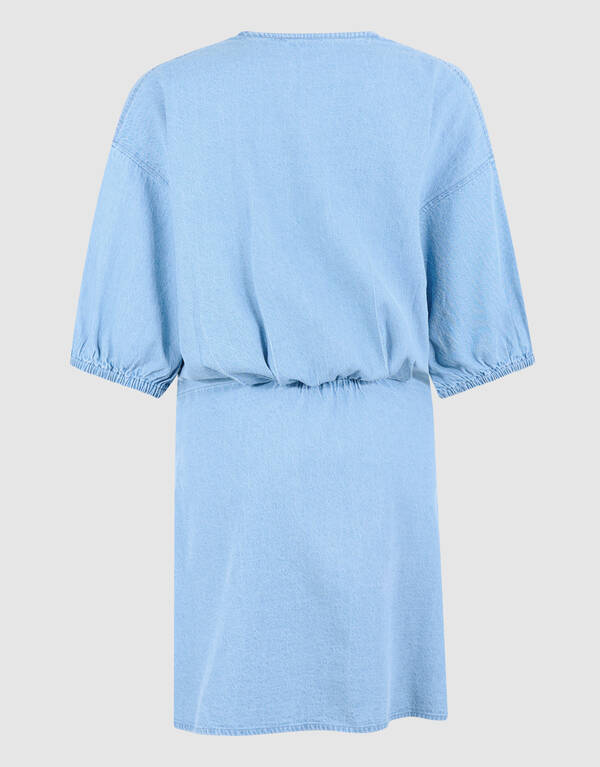 Mini Denim Wikkeljurk Blauw SHOEBY WOMEN