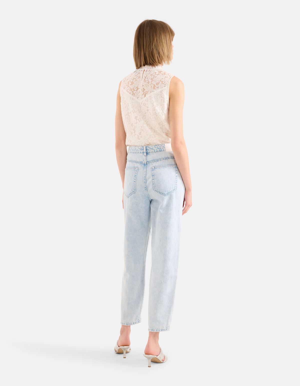 Kanten Top Gebroken Wit SHOEBY WOMEN