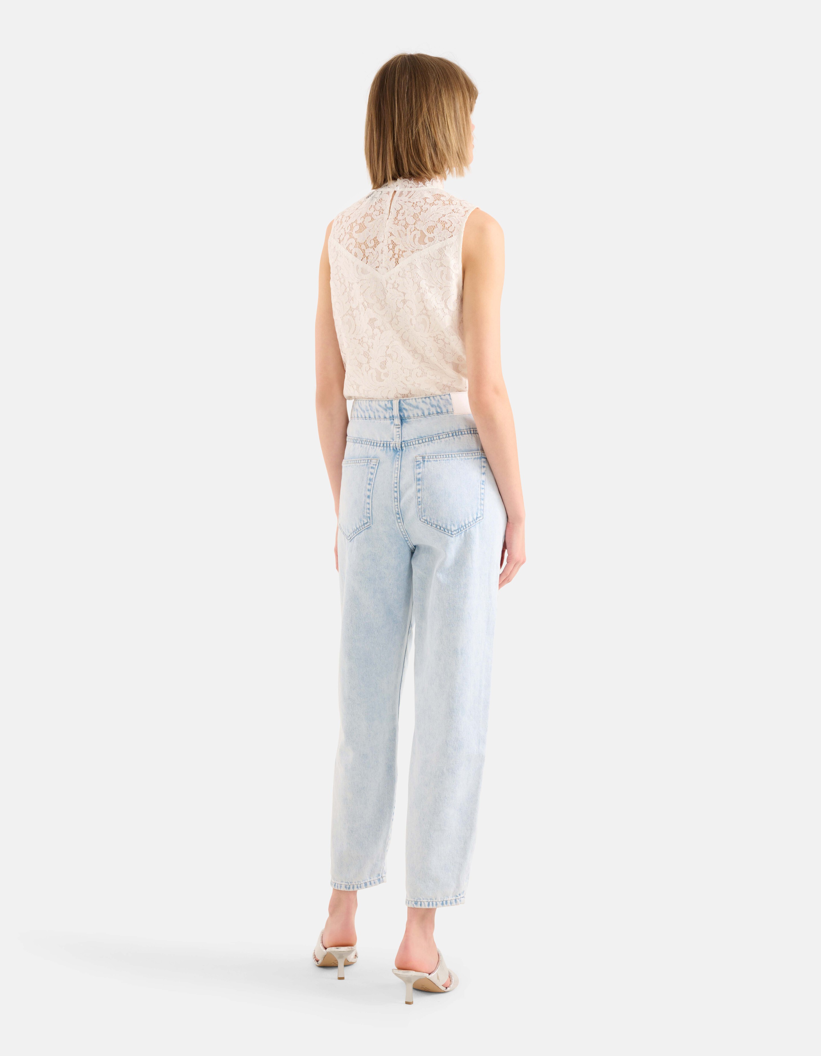 Kanten Top Gebroken Wit SHOEBY WOMEN