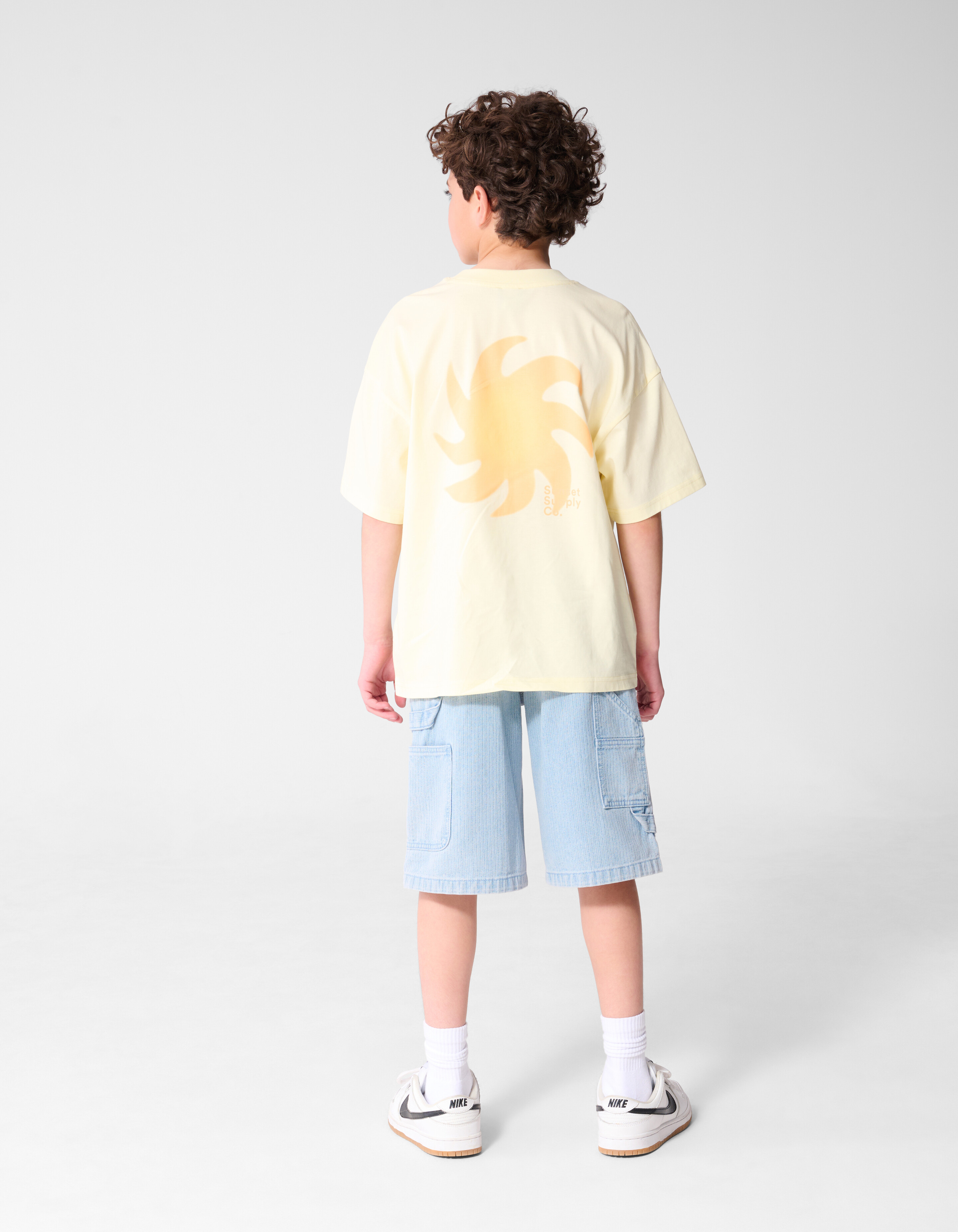 Sunset Artwork T-shirt Lichtgeel SHOEBY BOYS