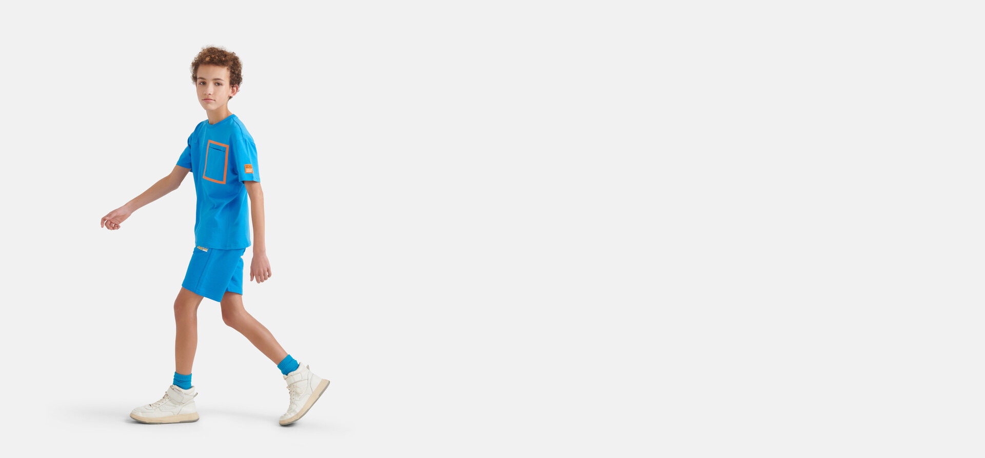 Printed Short Blauw SHOEBY BOYS
